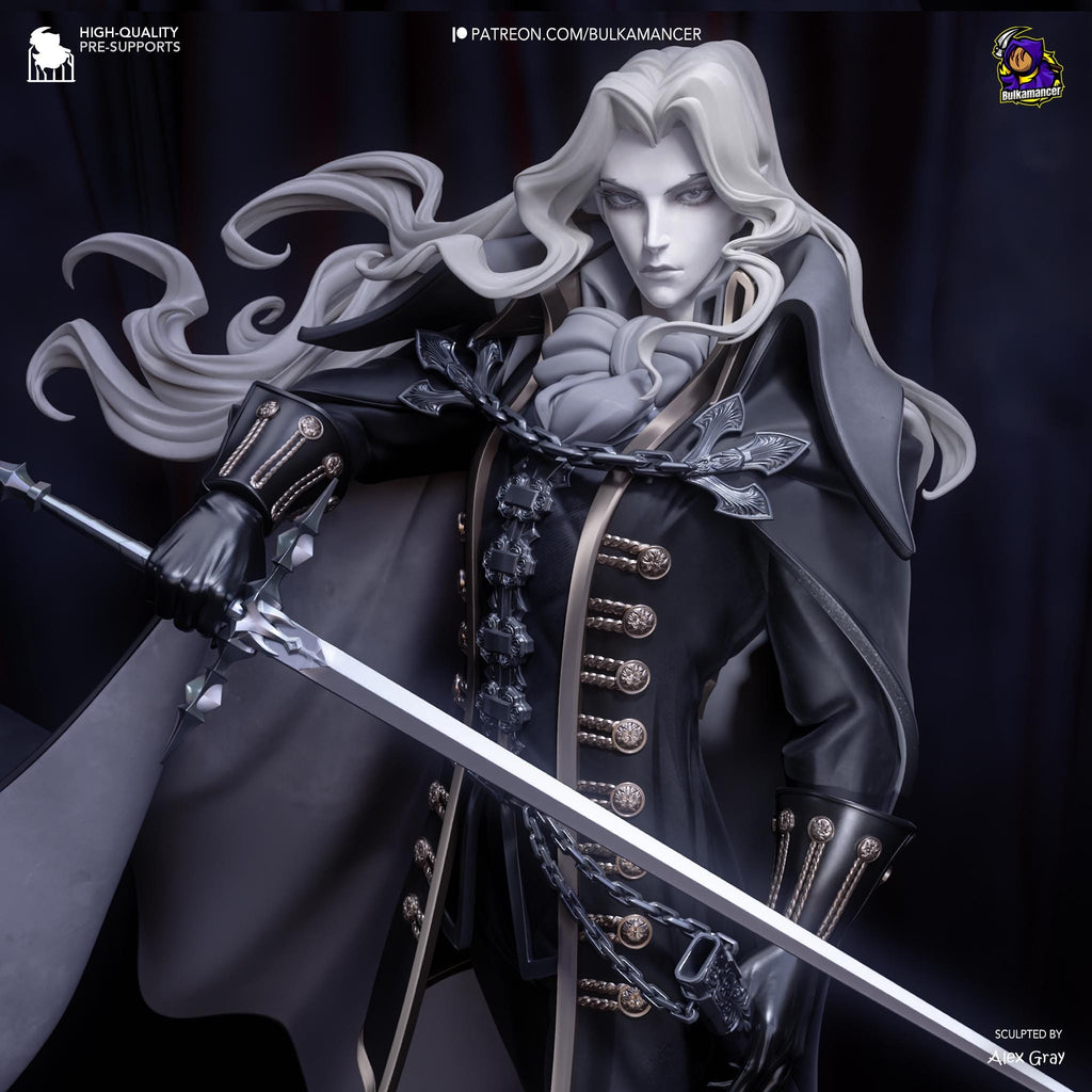 Alucard Fan Art Figure  Castlevan Inspired Anime Resin Statue | 3D Printed Hand Painted Collectible