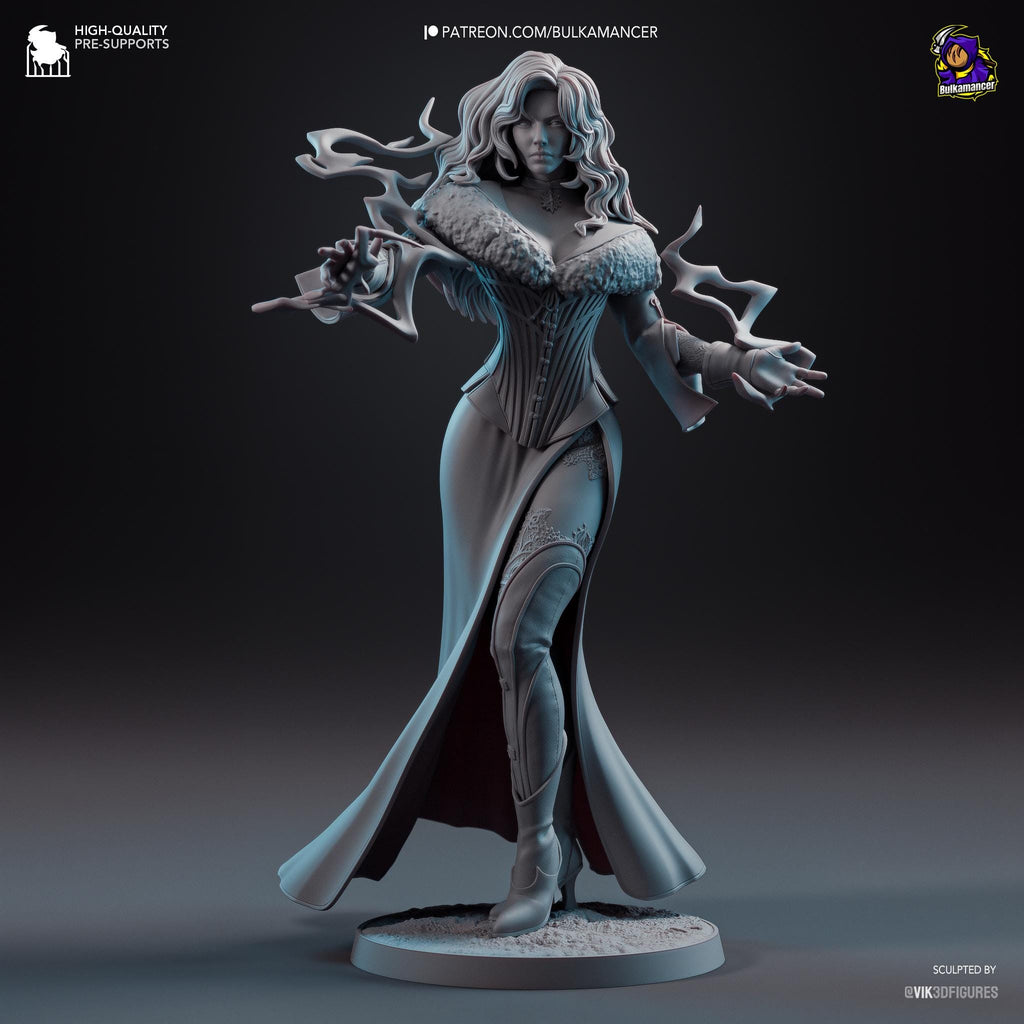 Yennefer Figure  Witcher 3 Inspired Resin Statue | 3D Printed Hand Painted Fantasy Game Collectible