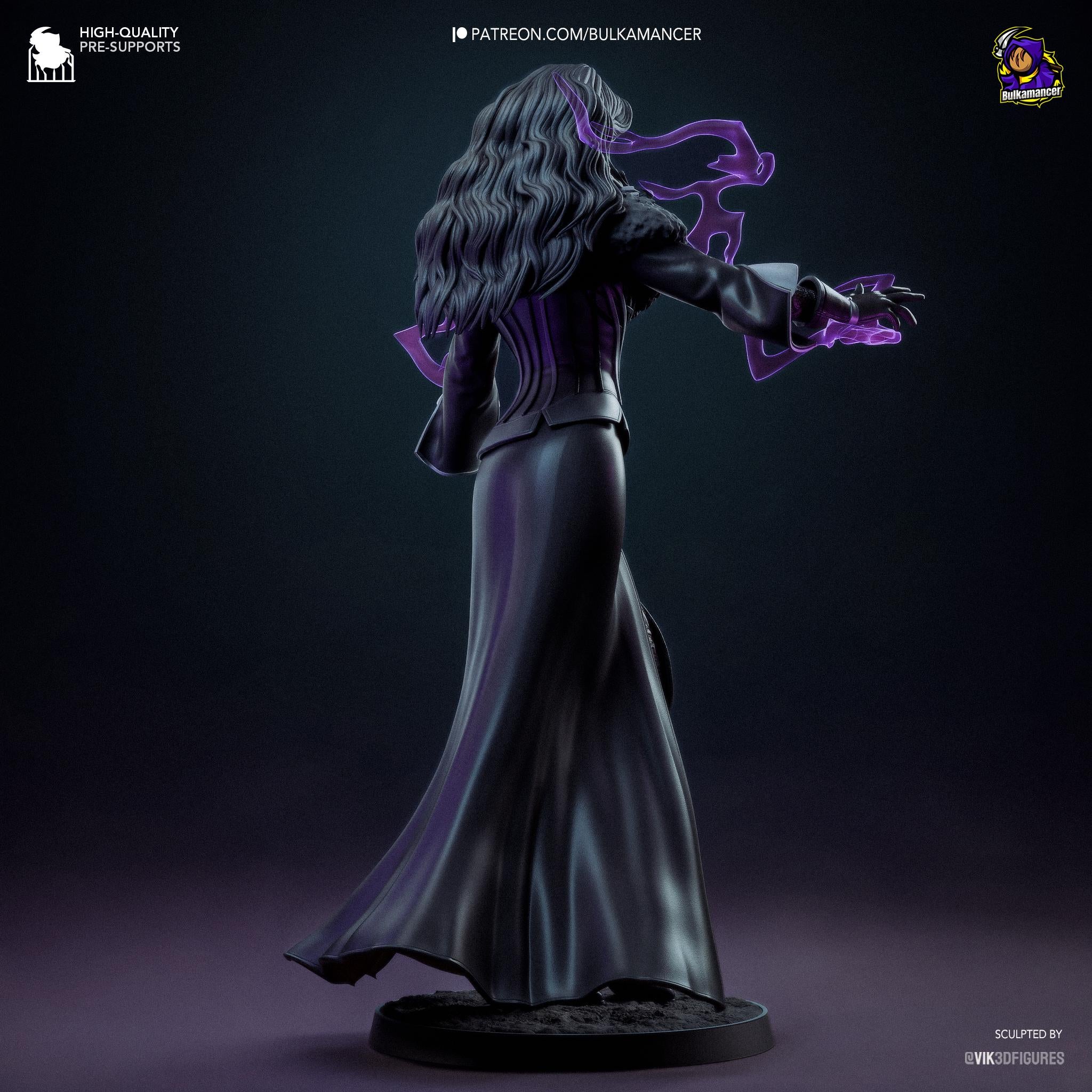 Yennefer Figure  Witcher 3 Inspired Resin Statue | 3D Printed Hand Painted Fantasy Game Collectible