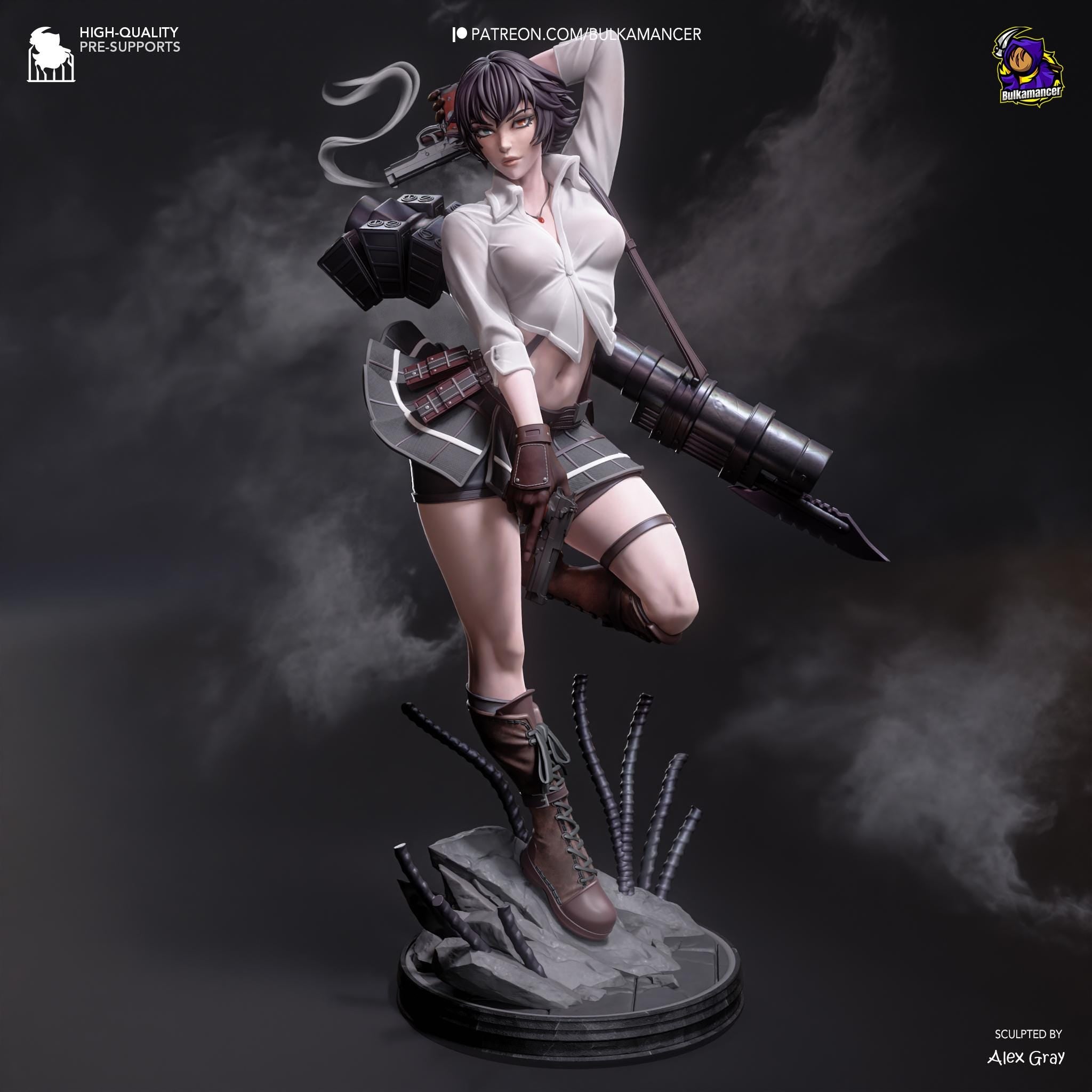 Hand-Painted Lady Statue - Devil May Cry 5 DMC - Anime Resin Figure
