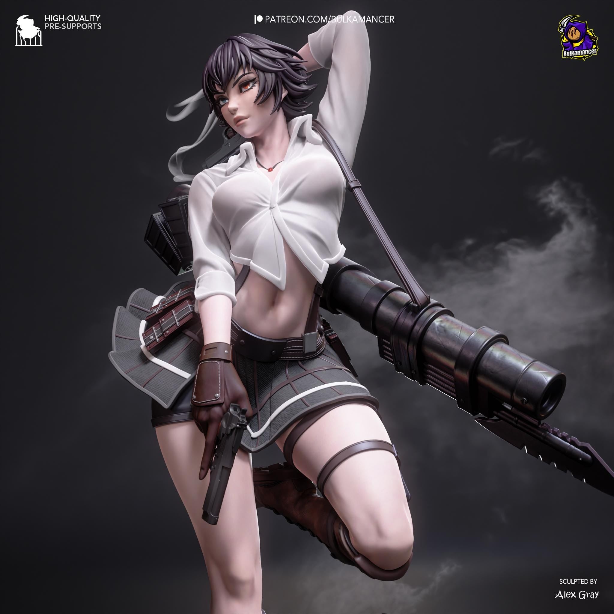 Hand-Painted Lady Statue - Devil May Cry 5 DMC - Anime Resin Figure