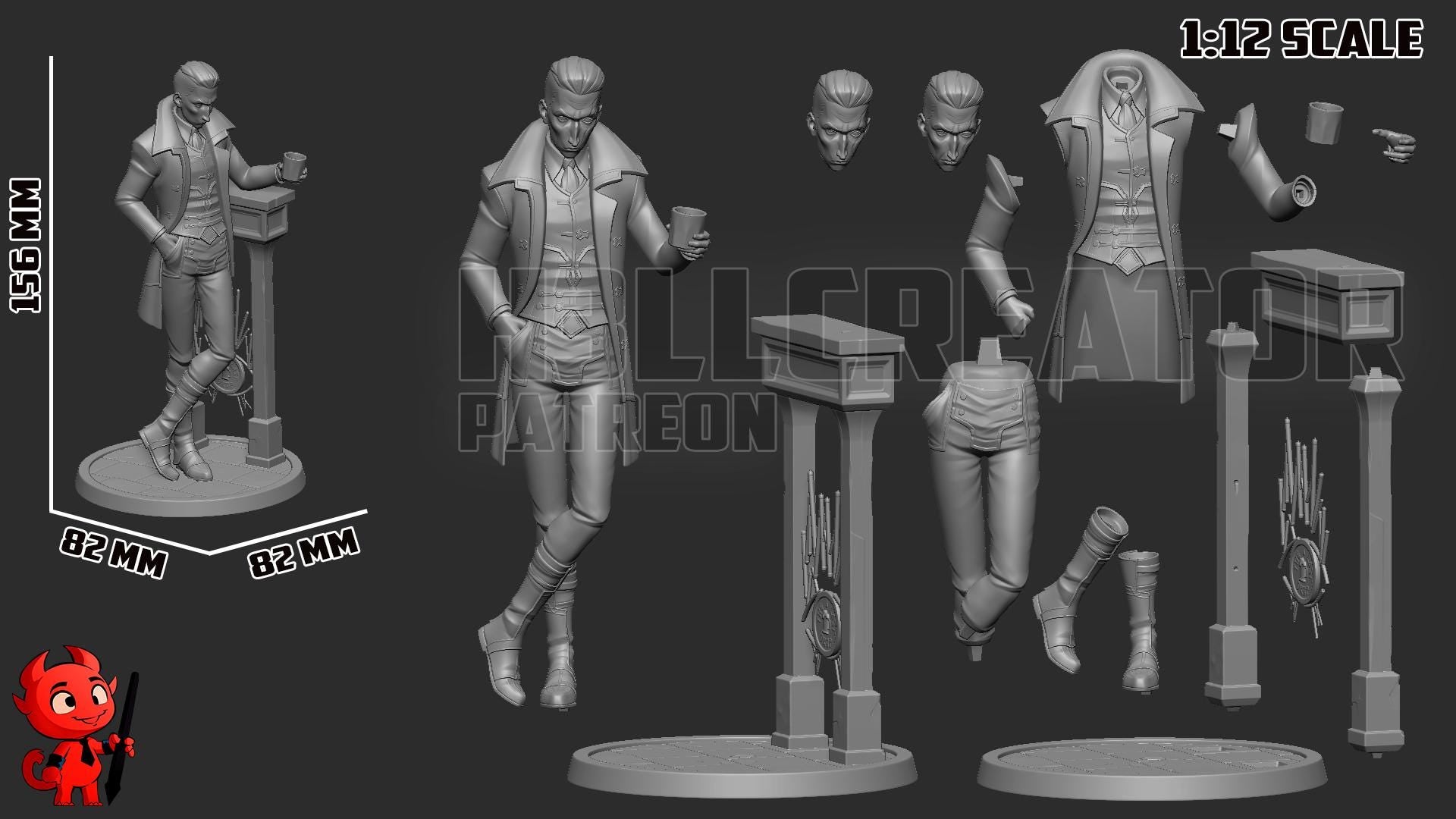 Silco Statue - Handpainted Resin Figure | LoL  Collectible | Limited Edition Merch | Anime Villain Desk Decor