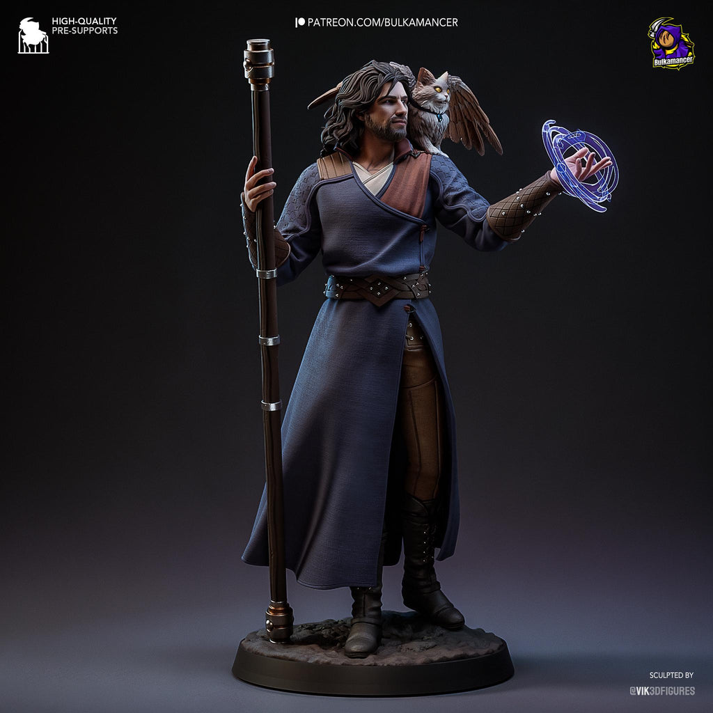 Handmade Gale Resin Statue - Inspired of  Baldur's Gate 3 D&D Wizard - Limited Edition