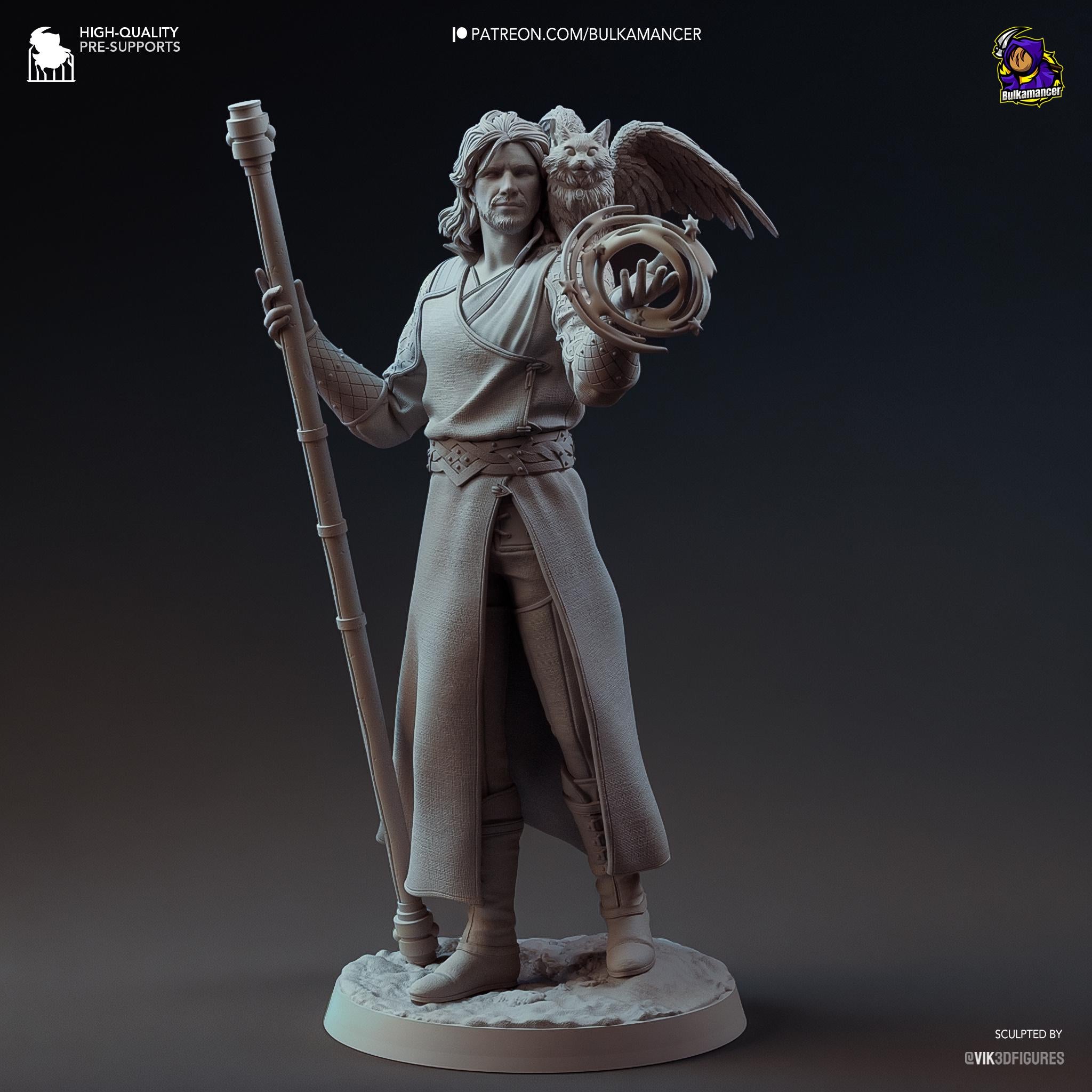 Handmade Gale Resin Statue - Inspired of  Baldur's Gate 3 D&D Wizard - Limited Edition