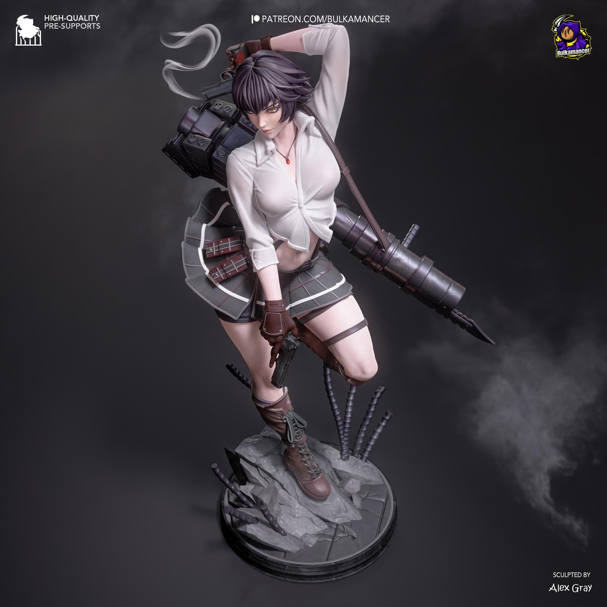 Hand-Painted Lady Statue - Devil May Cry 5 DMC - Anime Resin Figure