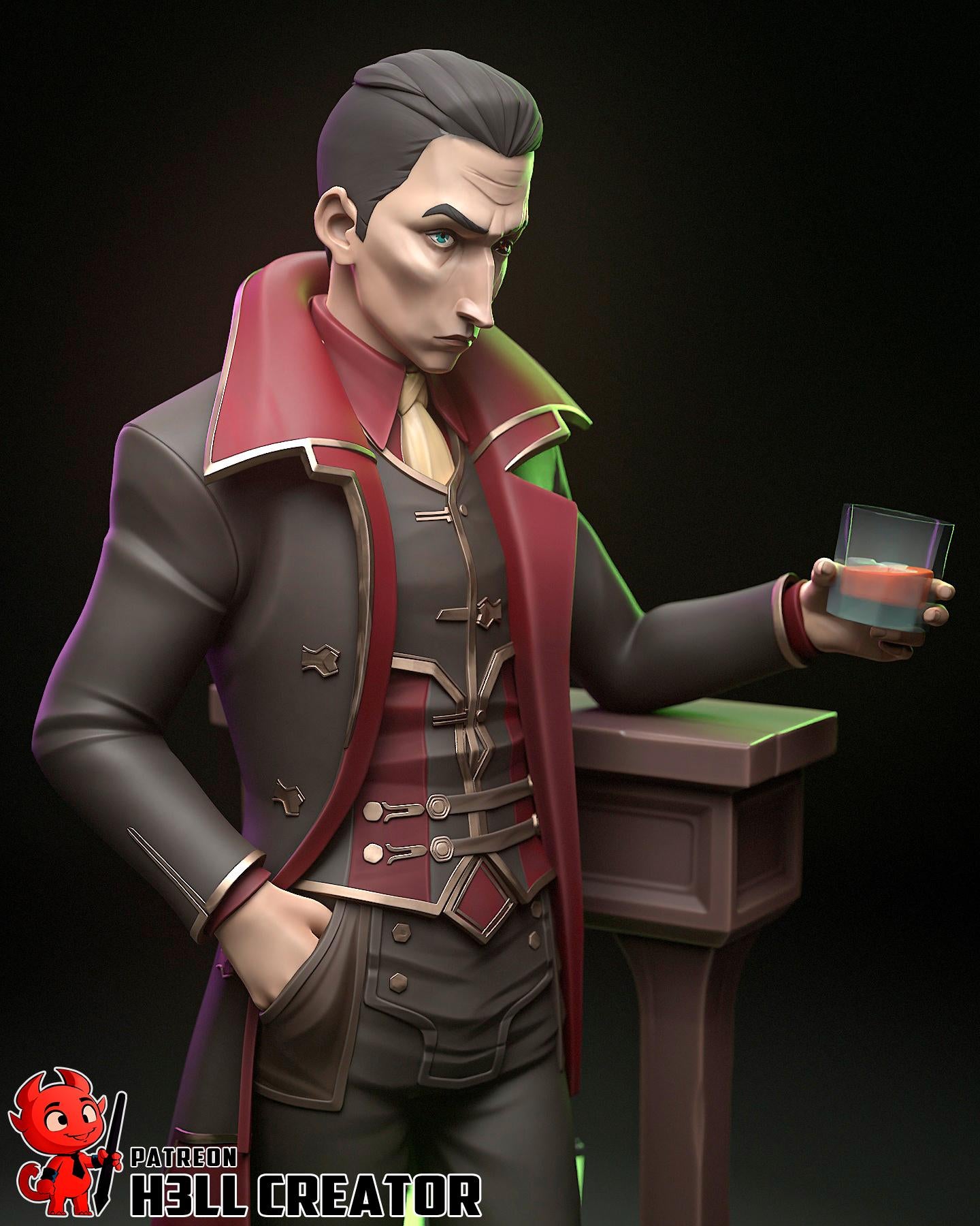 Silco Statue - Handpainted Resin Figure | LoL  Collectible | Limited Edition Merch | Anime Villain Desk Decor