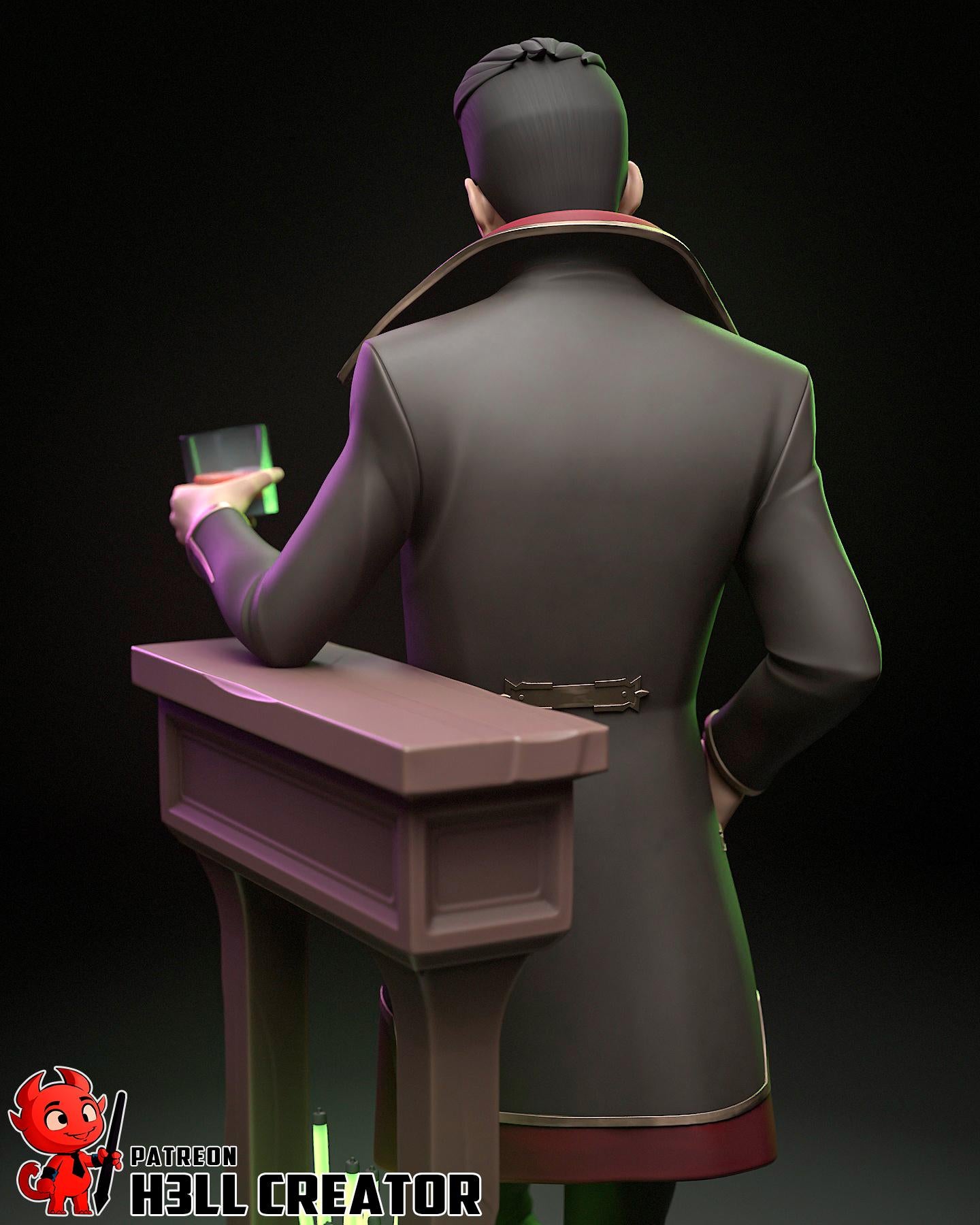 Silco Statue - Handpainted Resin Figure | LoL  Collectible | Limited Edition Merch | Anime Villain Desk Decor