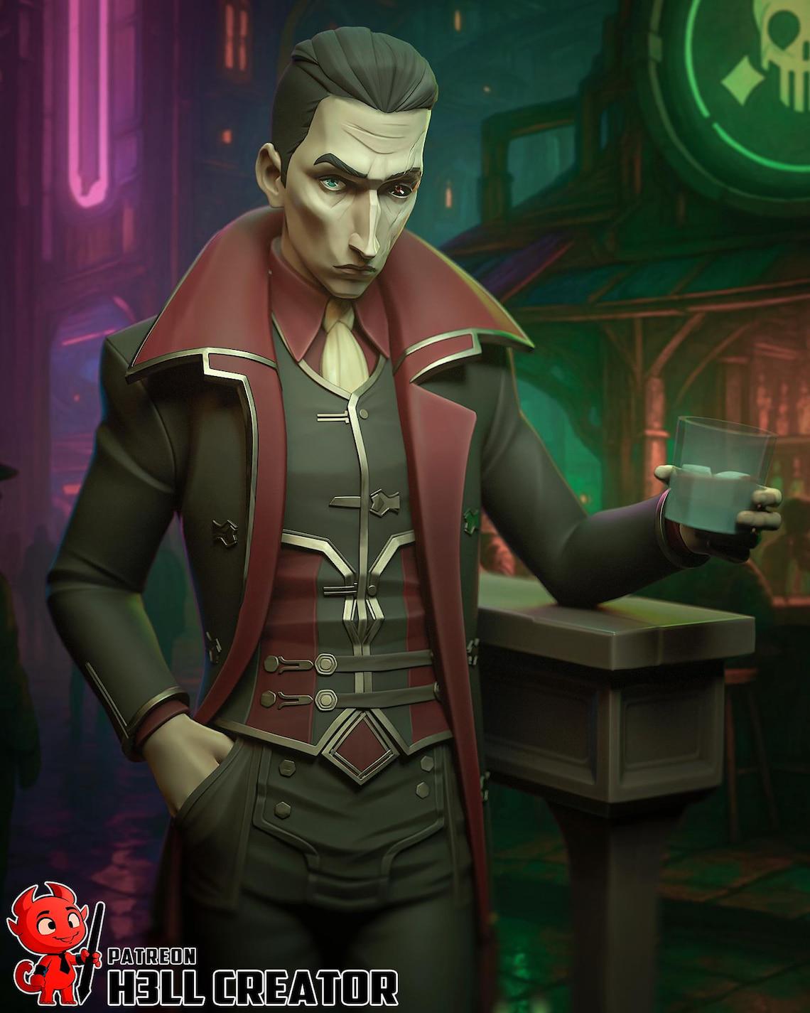 Silco Statue - Handpainted Resin Figure | LoL  Collectible | Limited Edition Merch | Anime Villain Desk Decor