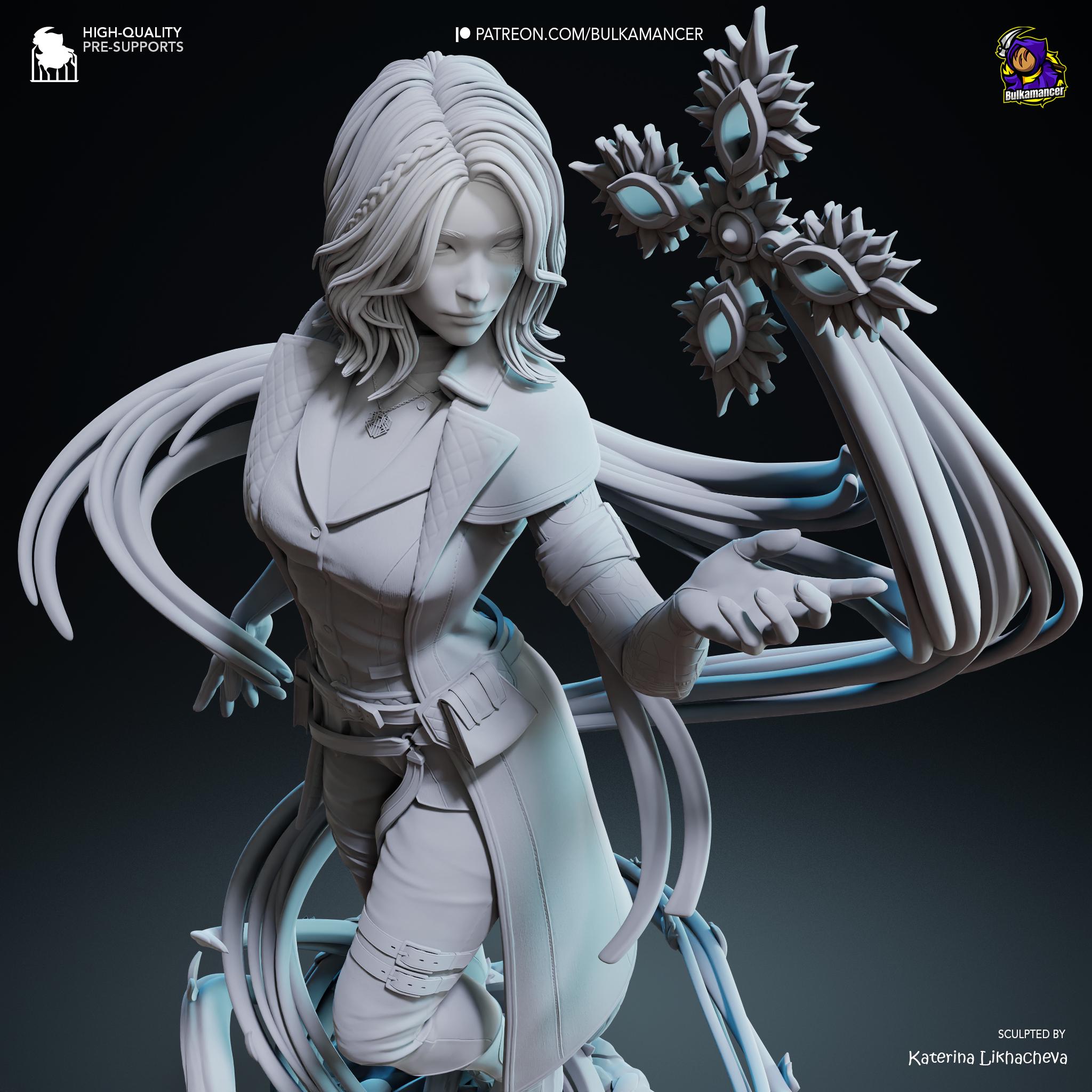Hand-Painted Lune Resin Statue: Clair Obscur Game Collectible, Limited Edition