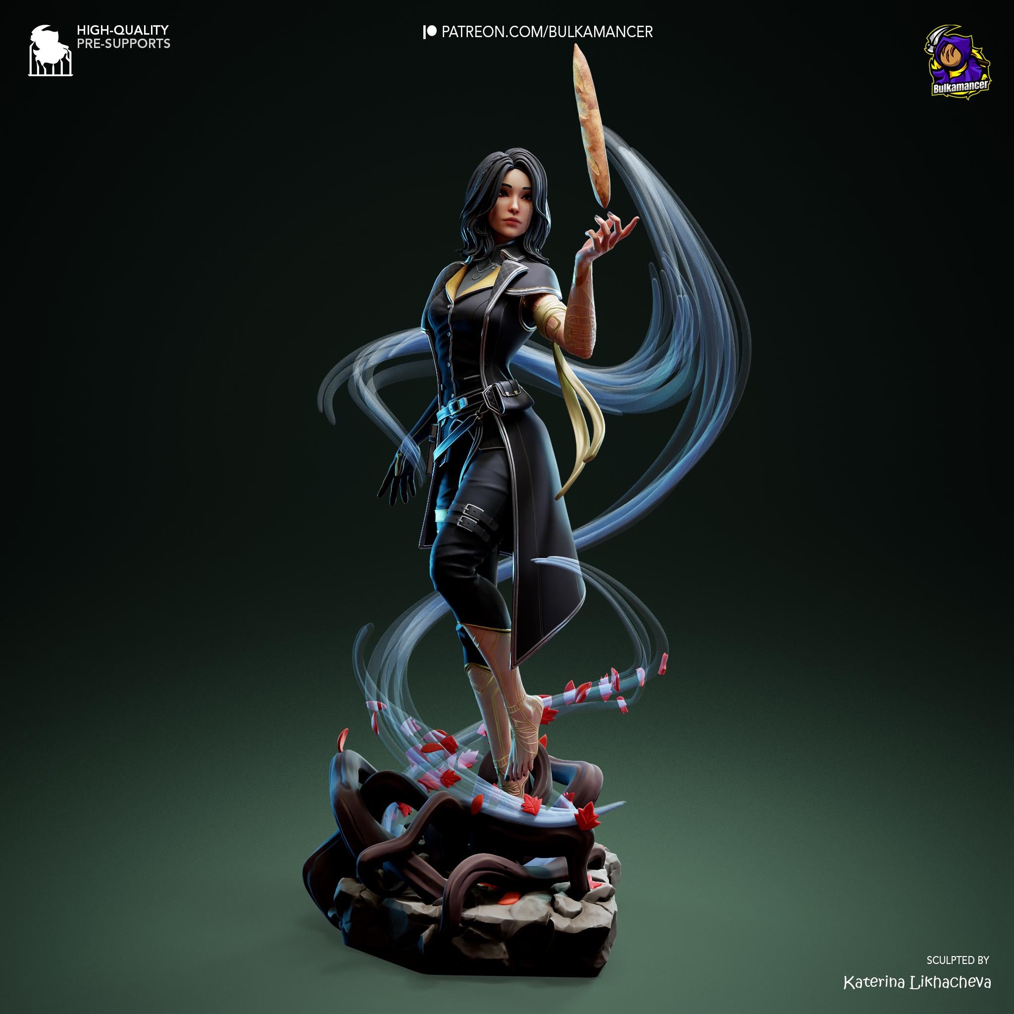 Hand-Painted Lune Resin Statue: Clair Obscur Game Collectible, Limited Edition