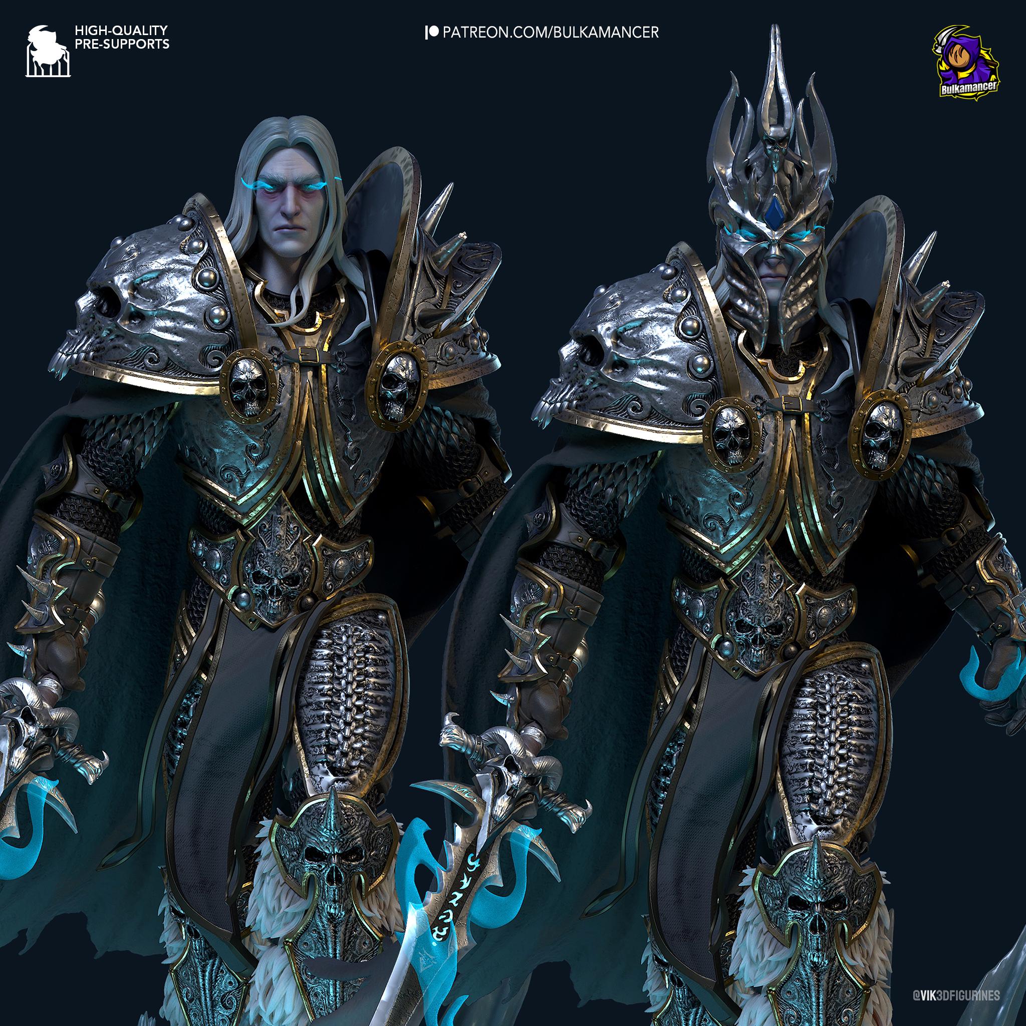 Arthas Menethil Statue: Hand-Painted Warcraft Fan Art - Limited Edition 1/4 Scale