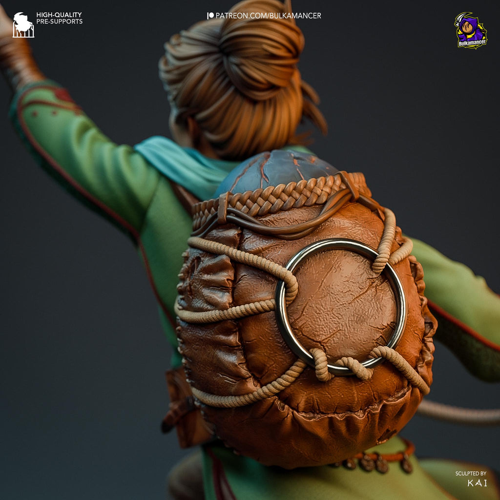 Hand-Painted Resin Zoe & Mio Diorama: Inspired of Split Fiction Diorama Figures