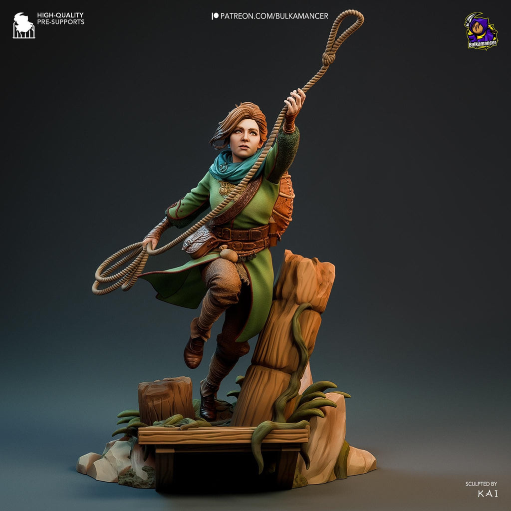 Hand-Painted Resin Zoe & Mio Diorama: Inspired of Split Fiction Diorama Figures