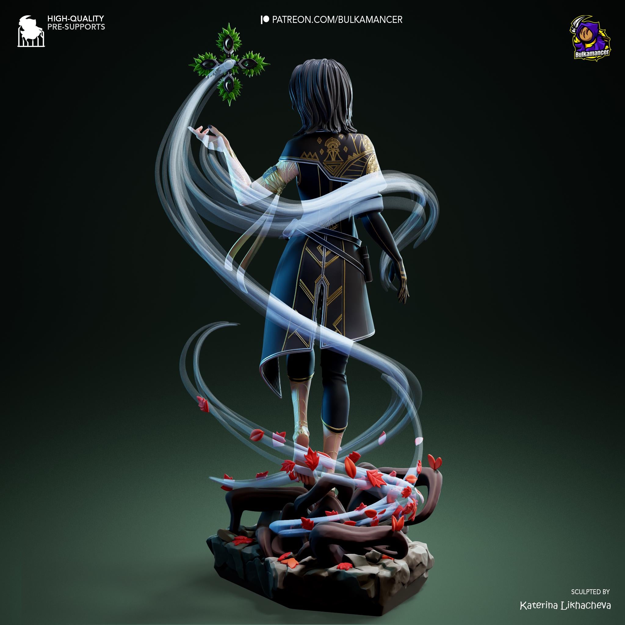 Hand-Painted Lune Resin Statue: Clair Obscur Game Collectible, Limited Edition