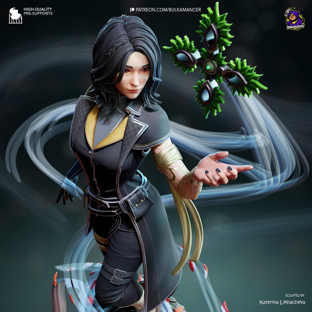 Hand-Painted Lune Resin Statue: Clair Obscur Game Collectible, Limited Edition