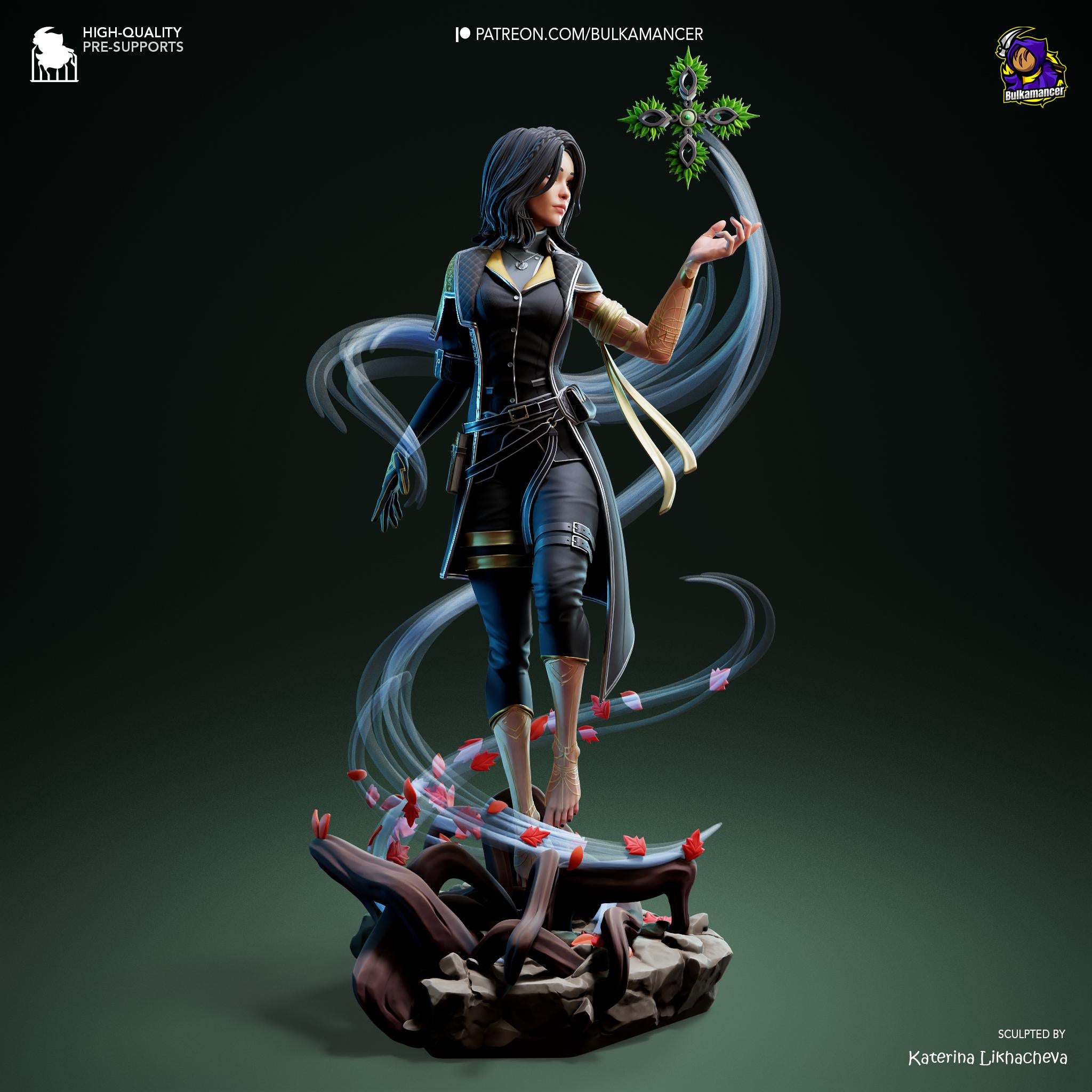 Hand-Painted Lune Resin Statue: Clair Obscur Game Collectible, Limited Edition