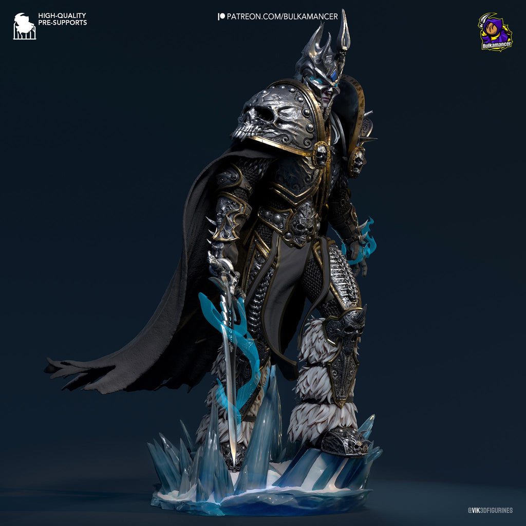 Arthas Menethil Statue: Hand-Painted Warcraft Fan Art - Limited Edition 1/4 Scale