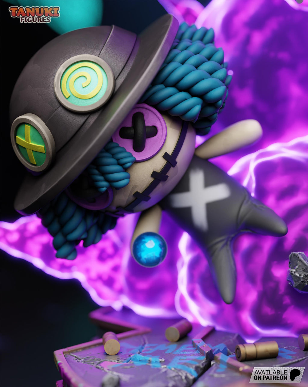 Hand-Painted Jinx Statue: LoL Fan Art, Limited Edition Resin Collectible