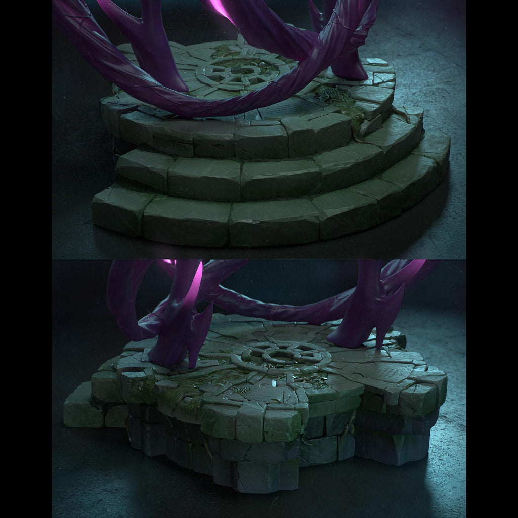 Hand-Painted Evelynn Statue: LoL Inspired Resin Collectible