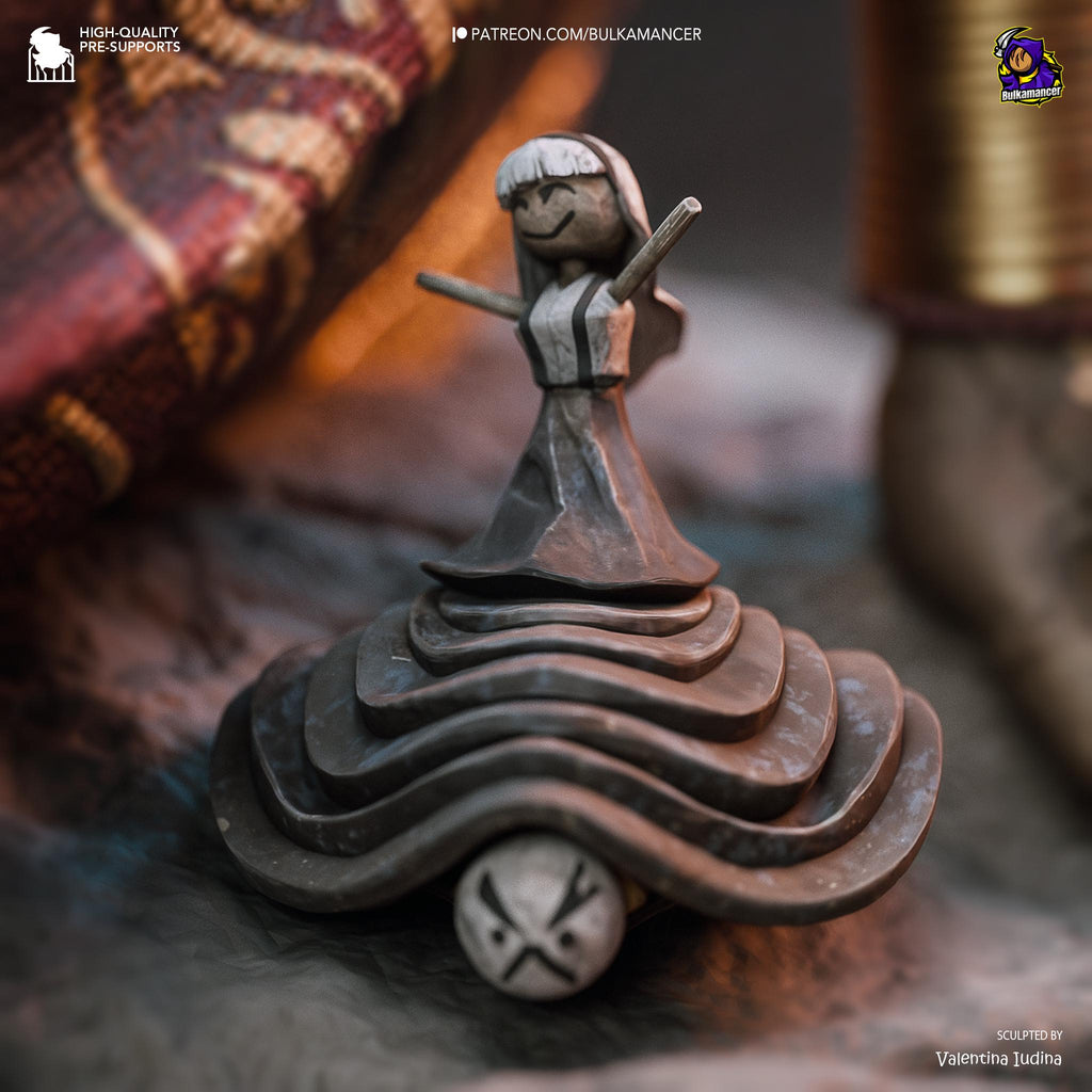 Esquie Inspired Fan Made Collectible / Dark Fantasy Resin Statue / Hand Painted Limited Edition Figurine