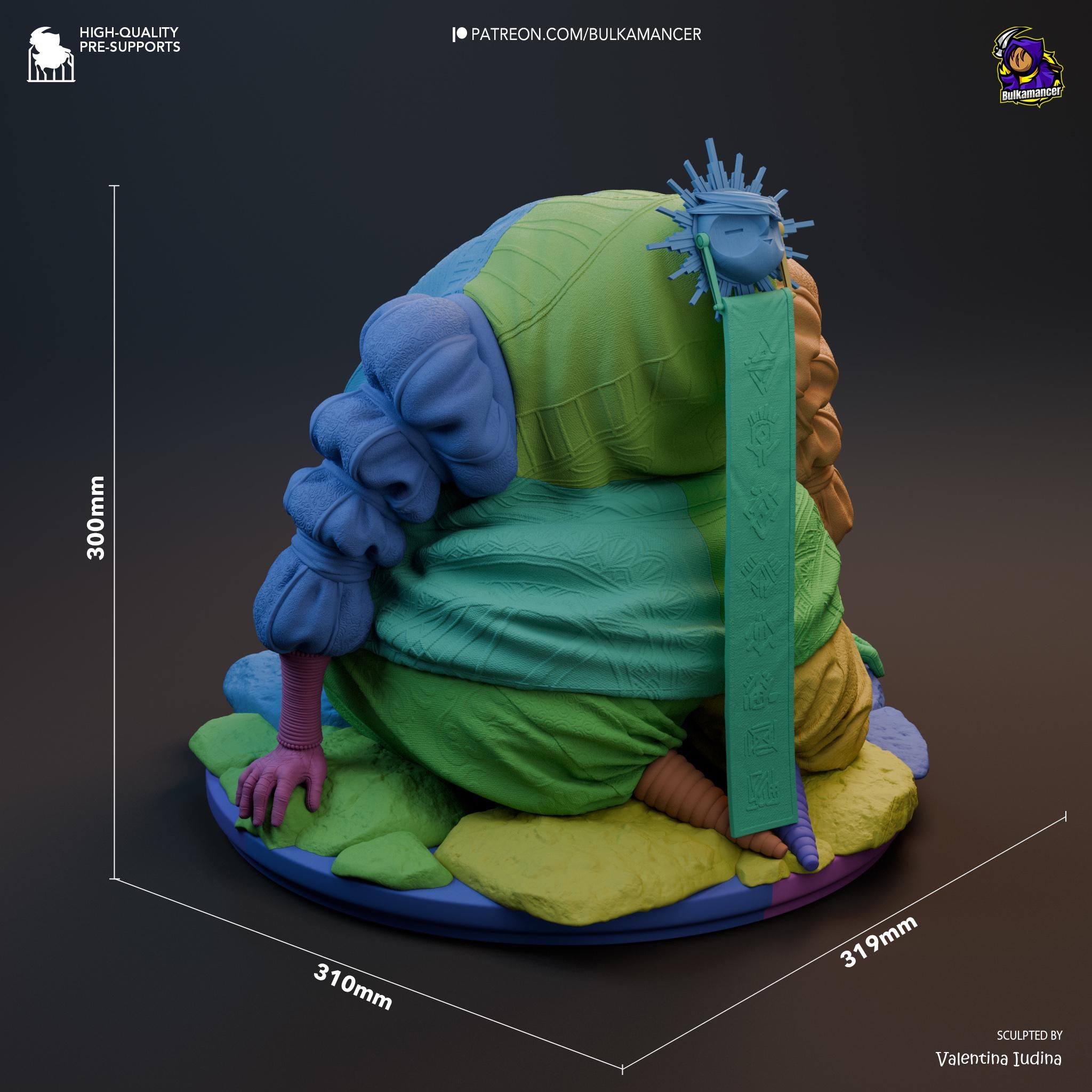 Esquie Inspired Fan Made Collectible / Dark Fantasy Resin Statue / Hand Painted Limited Edition Figurine