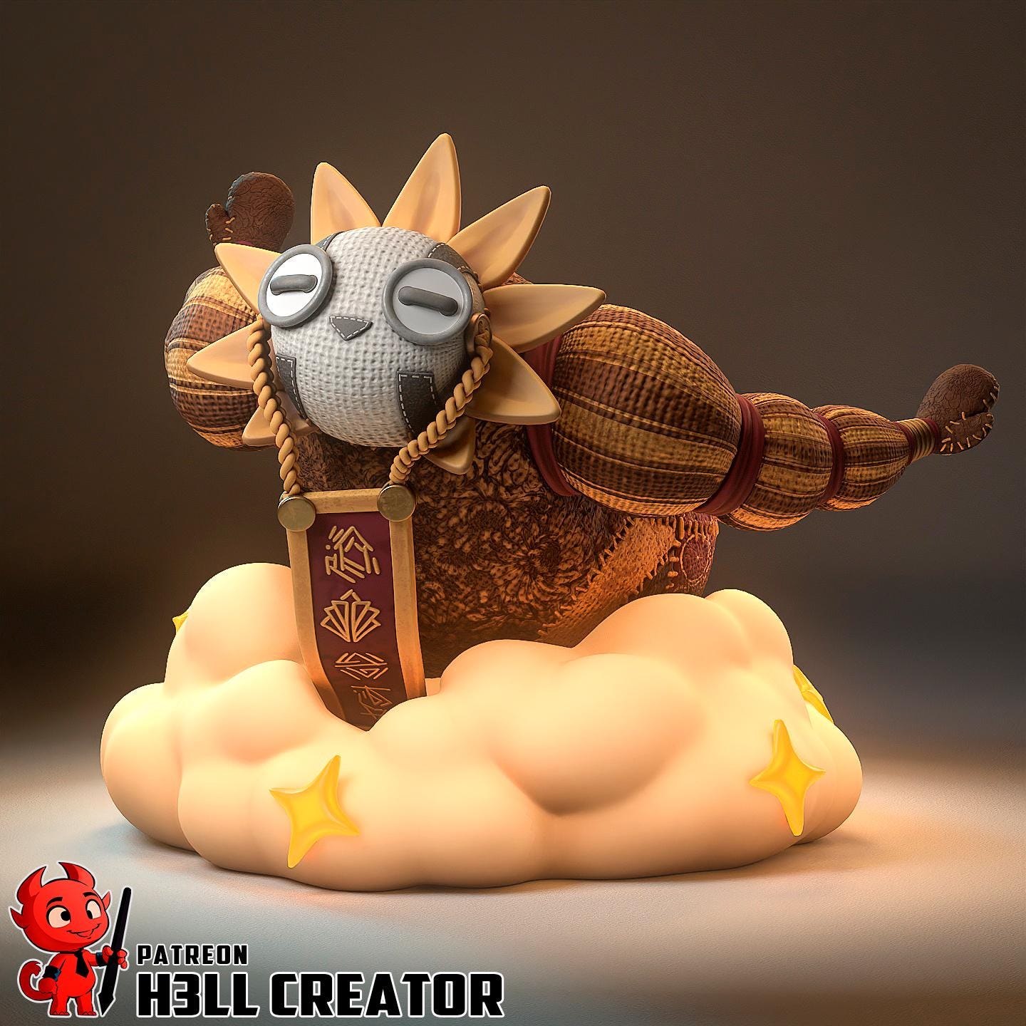 Handmade Esquie Chibi Figurine: Fan-Made Resin Statue