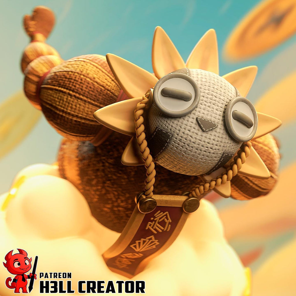 Handmade Esquie Chibi Figurine: Fan-Made Resin Statue