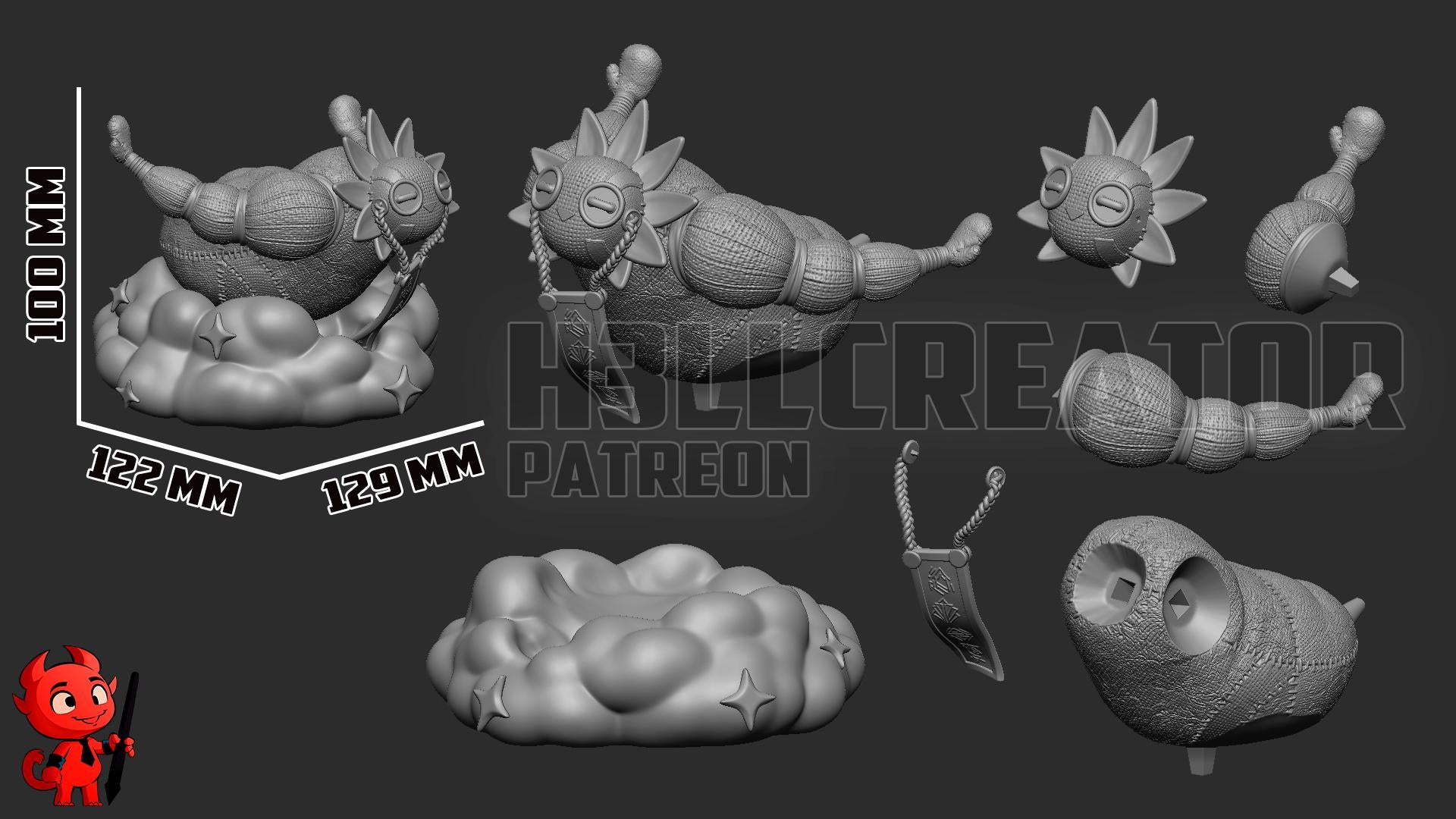 Handmade Esquie Chibi Figurine: Fan-Made Resin Statue