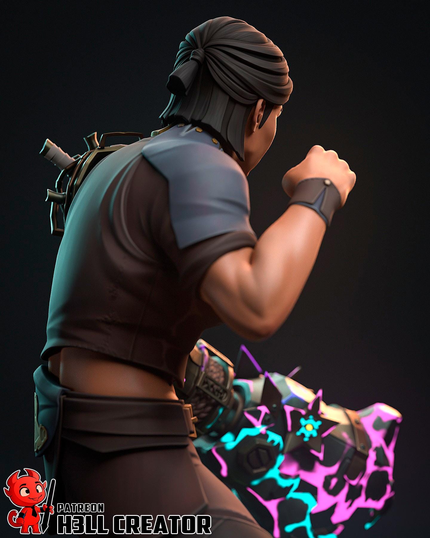 Sevika Fan-Made Statue /LoL Inspired Resin Collectible / Painted or Unpainted Gaming Figure