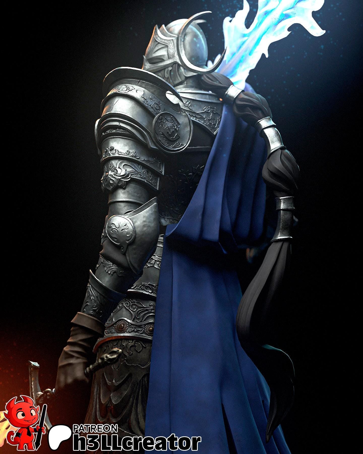 Rellana Statue / Elden Ring Inspired Figure / Painted or Unpainted Collectible / Full Body & Bust Options