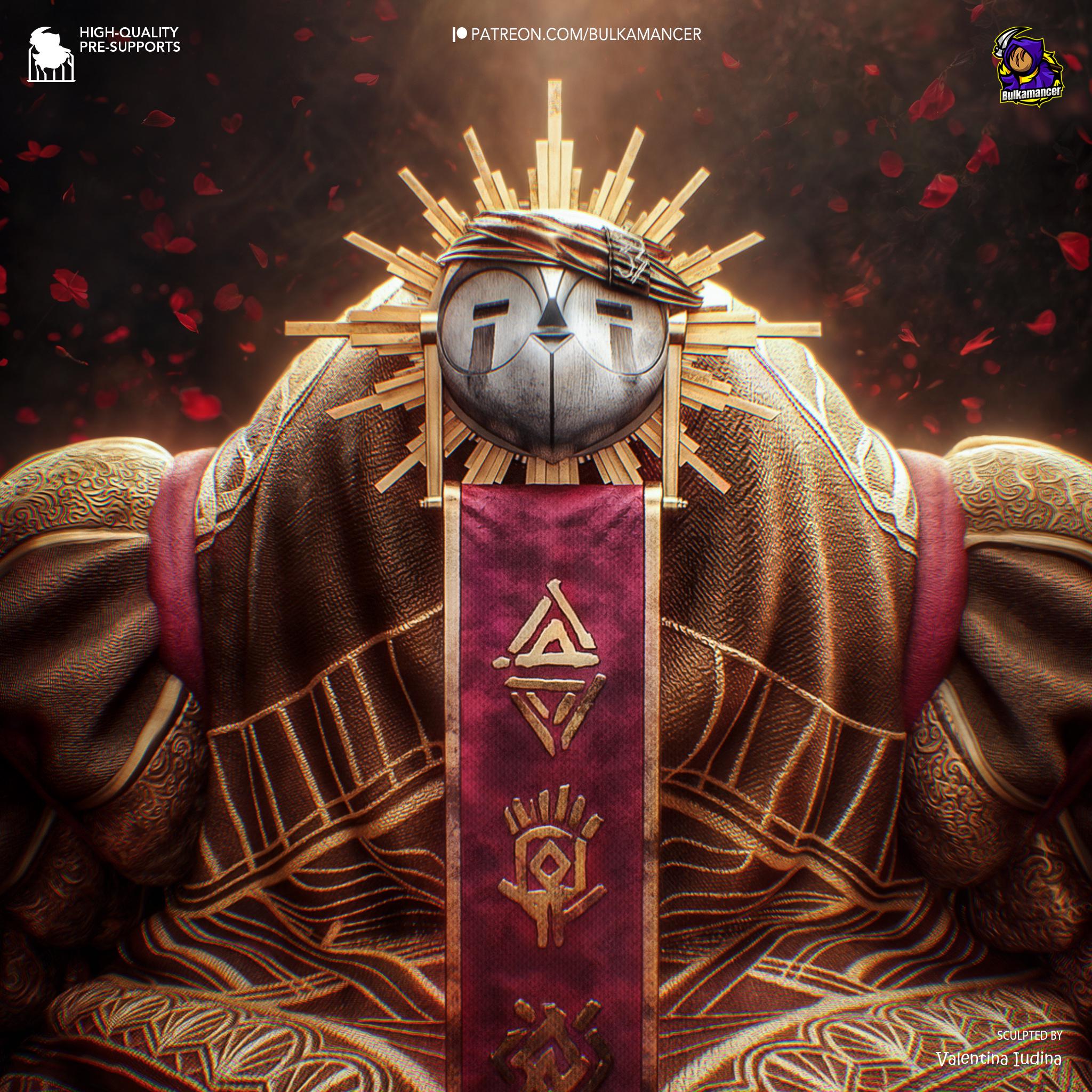 Esquie Inspired Fan Made Collectible / Dark Fantasy Resin Statue / Hand Painted Limited Edition Figurine