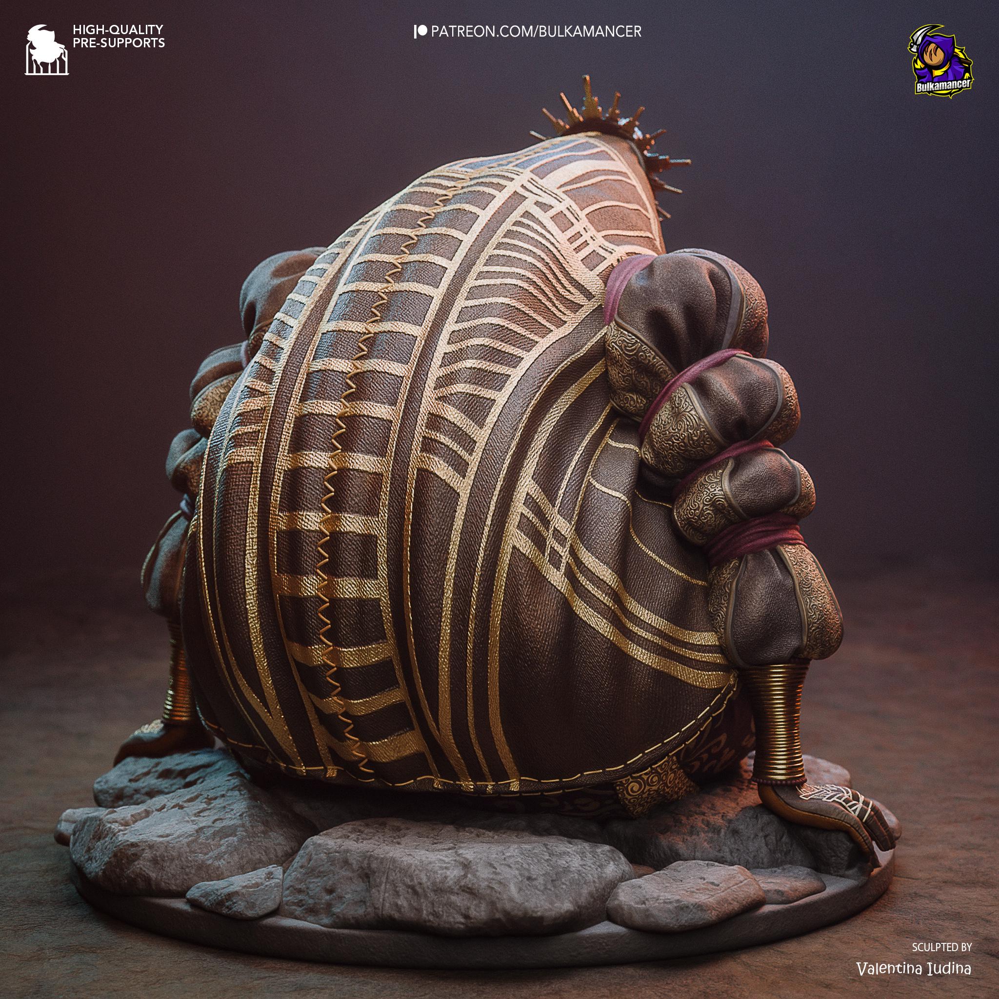 Esquie Inspired Fan Made Collectible / Dark Fantasy Resin Statue / Hand Painted Limited Edition Figurine