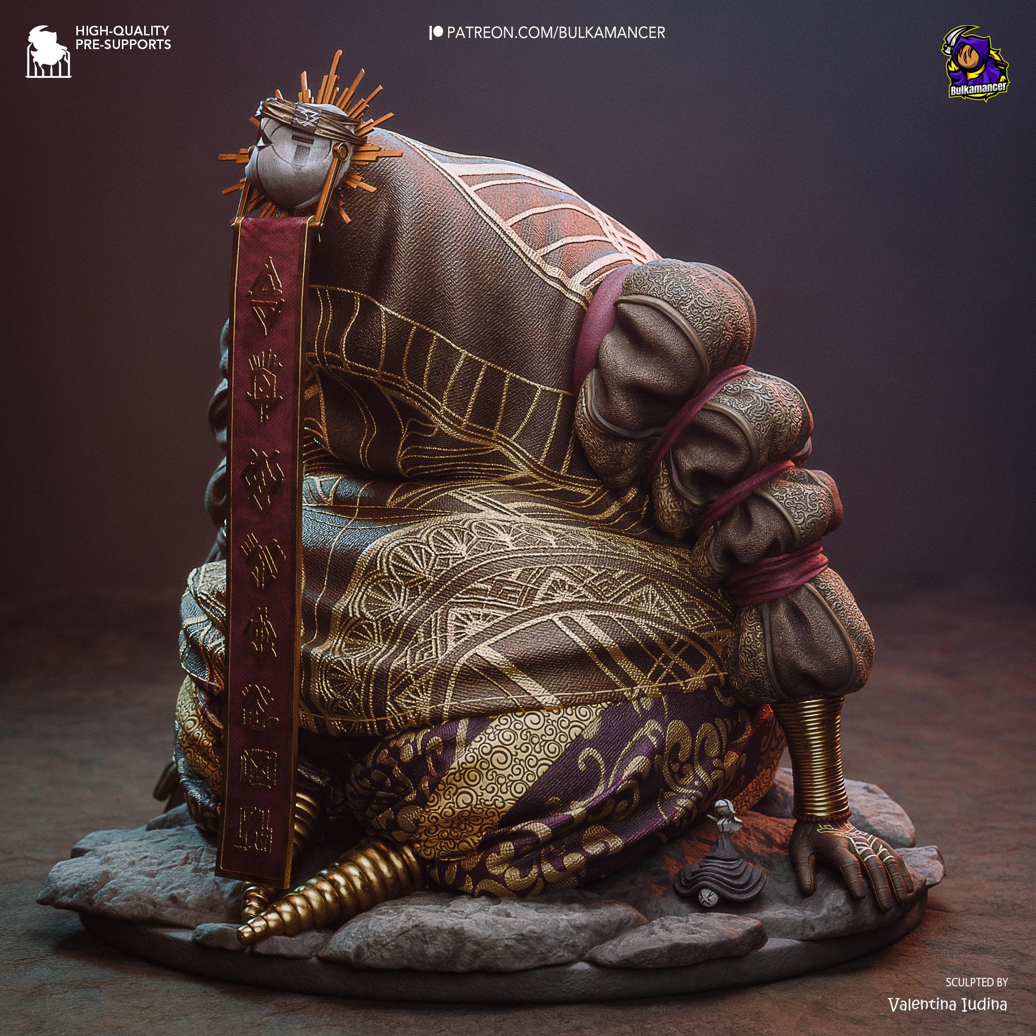 Esquie Inspired Fan Made Collectible / Dark Fantasy Resin Statue / Hand Painted Limited Edition Figurine