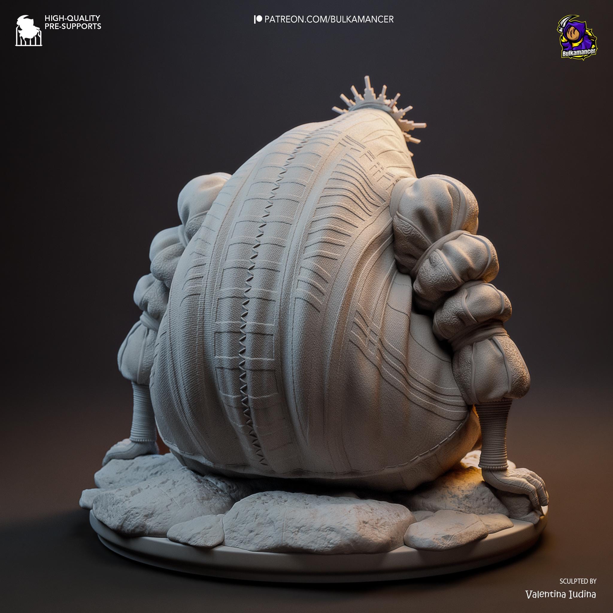 Esquie Inspired Fan Made Collectible / Dark Fantasy Resin Statue / Hand Painted Limited Edition Figurine