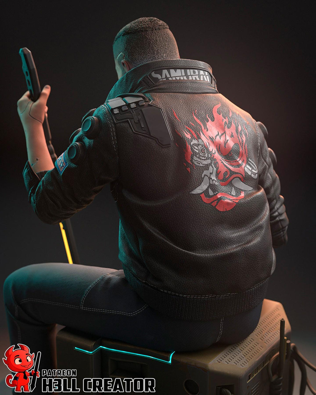 Cyberpunk 2077 Male V Resin Statue: Hand-Painted or Unpainted Kit