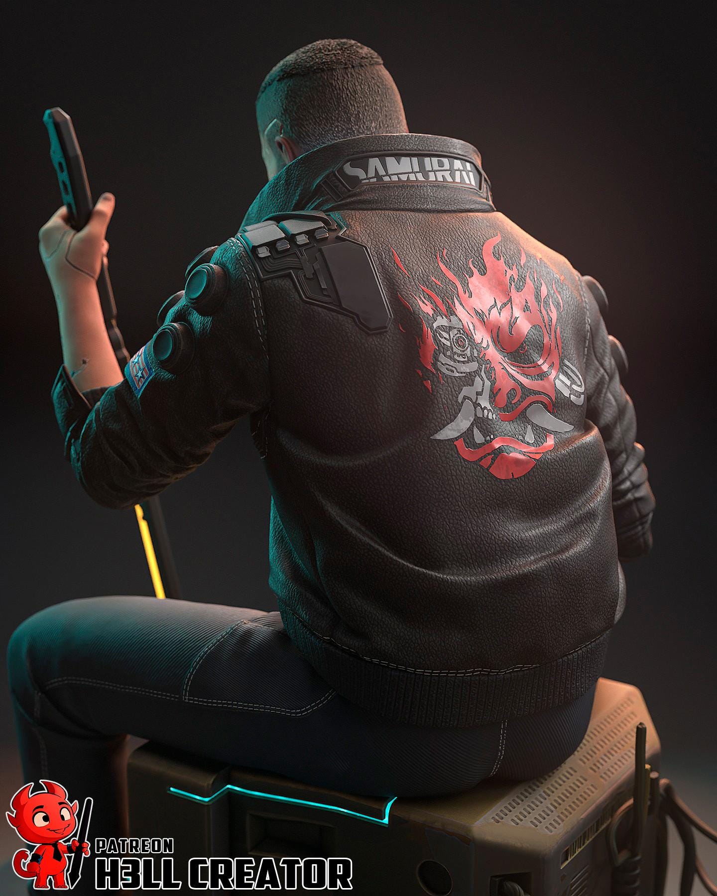Cyberpunk 2077 Male V Resin Statue: Hand-Painted or Unpainted Kit