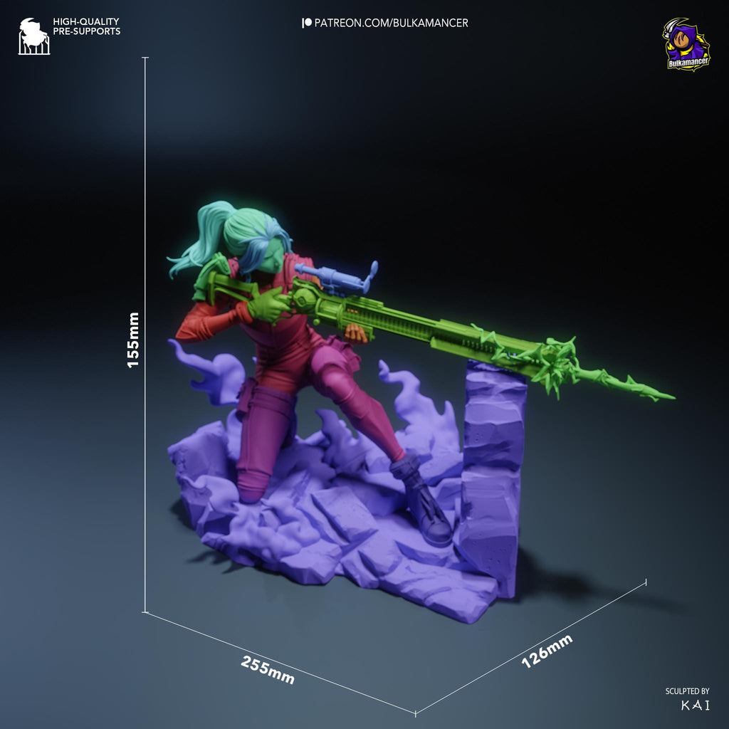 Hand-Painted Caitlyn Kiramman Statue: LoL Collectible Figurine