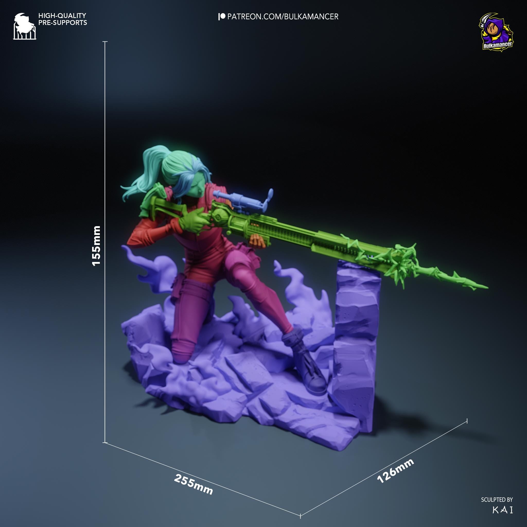 Hand-Painted Caitlyn Kiramman Statue: LoL Collectible Figurine