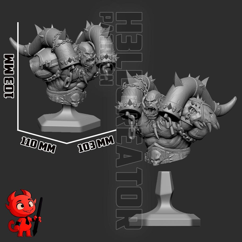 Garrosh Statue / WoW Fan-Made Figure / Painted or Unpainted Collectible Resin Model