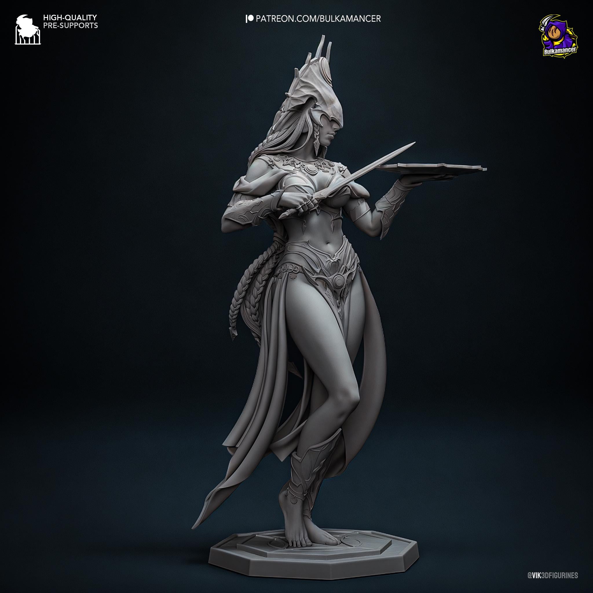 Shar Statue: Inspired of Baldur's Gate 3, Mistress of Loss Resin Figure
