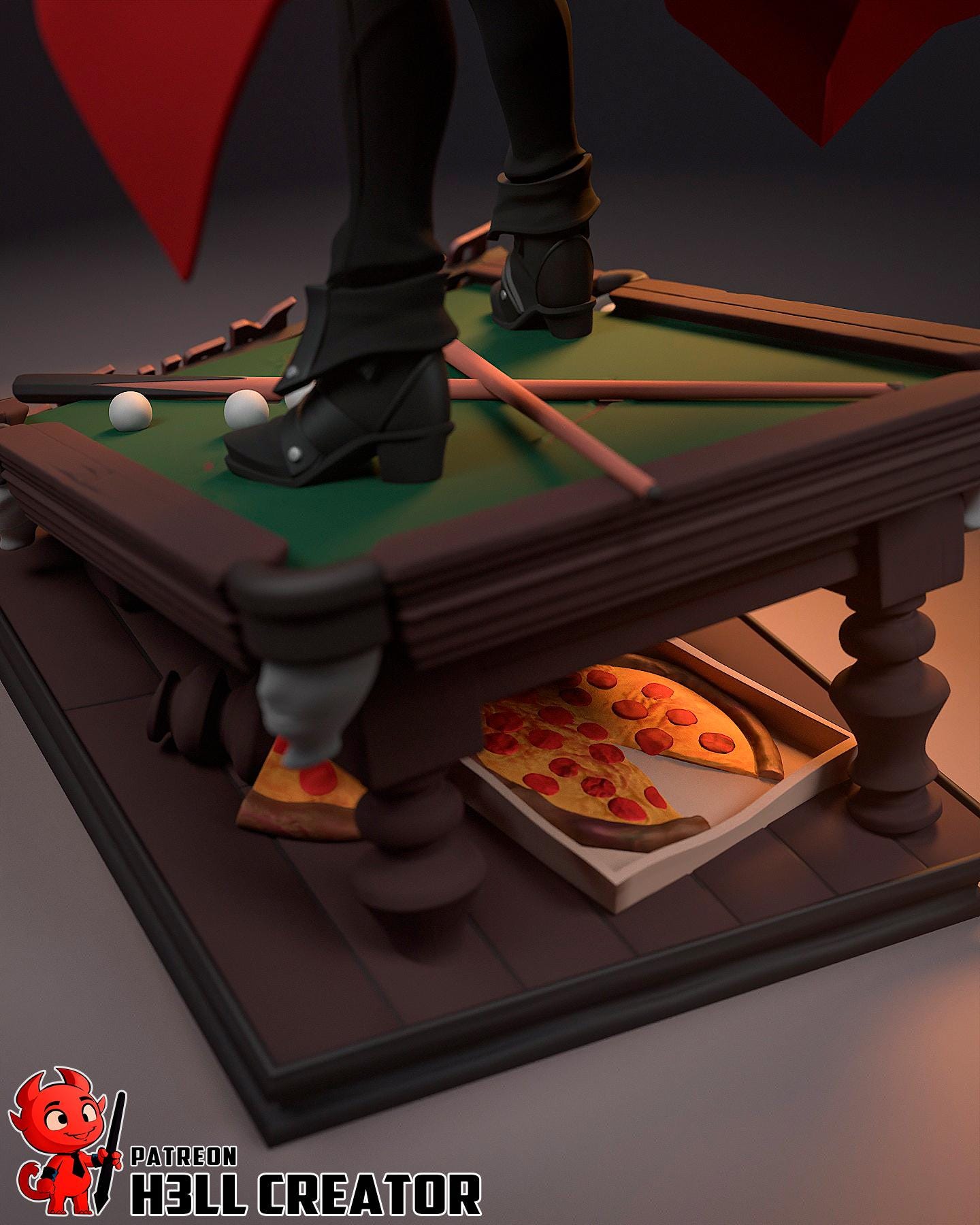 Dante Resin Statue: Hand-Painted Devil Hunter Collectible