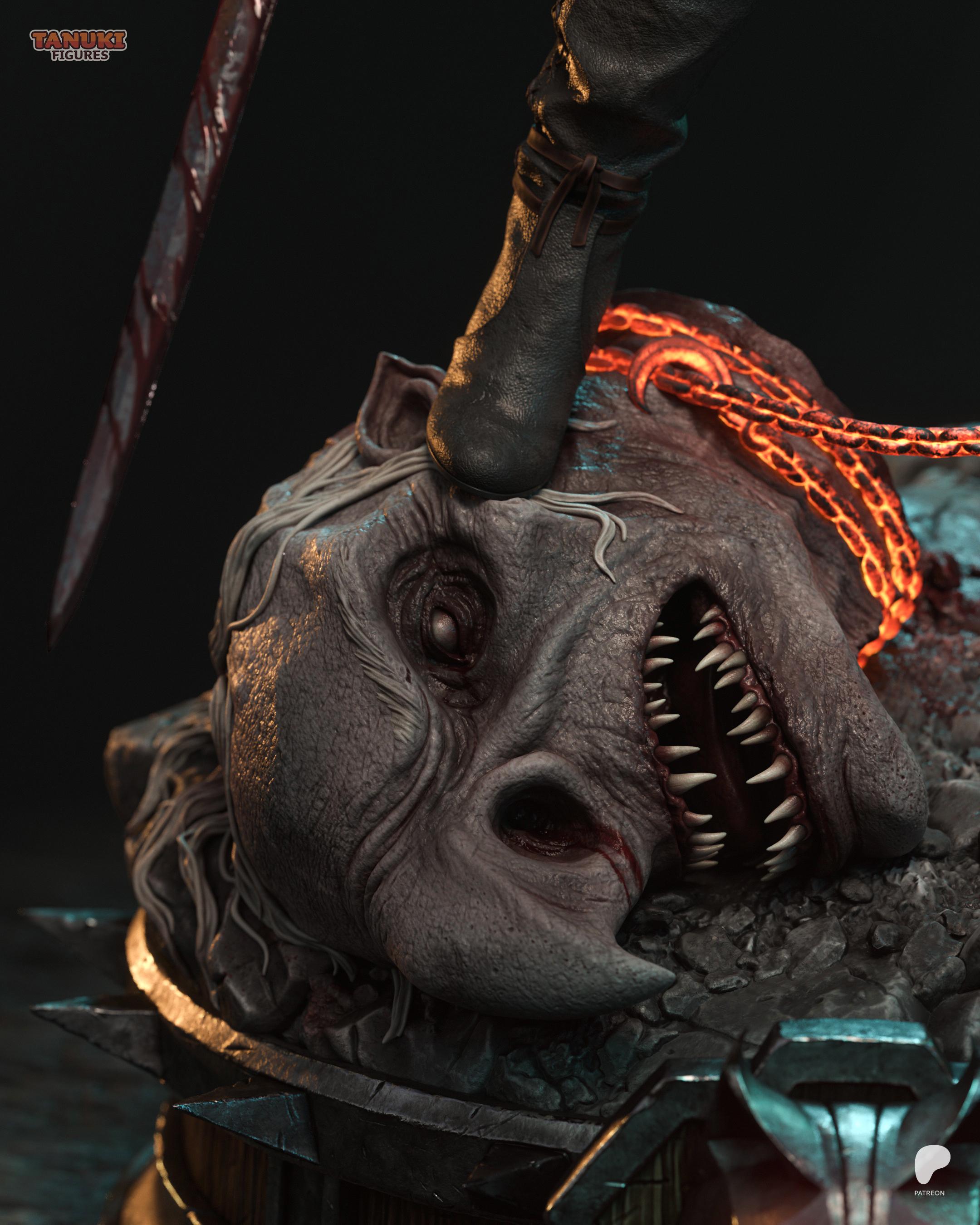 Ciri Inspired Statue / Witcher Universe Resin Figure / Hand Painted Fan Made Collectible Gift