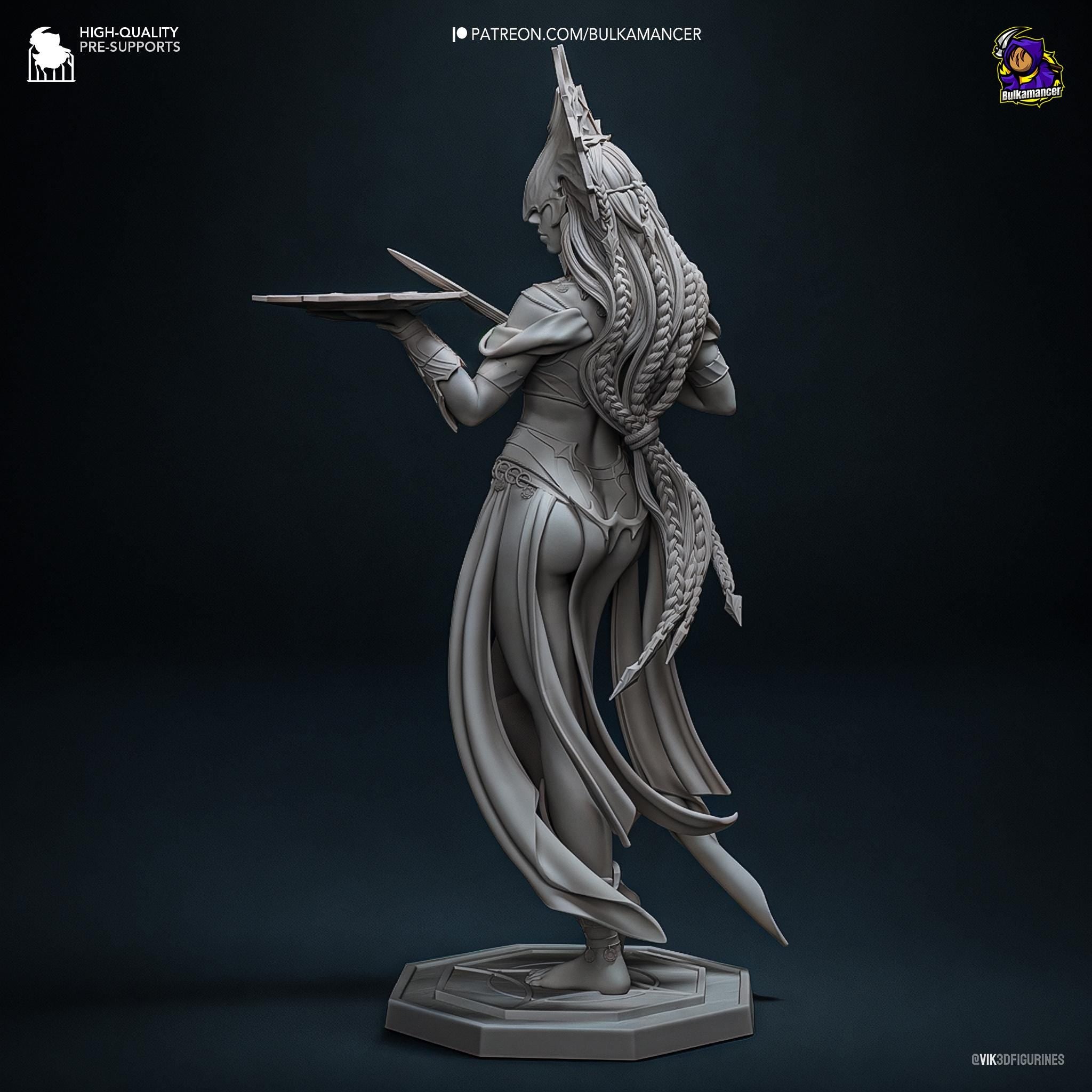 Shar Statue: Inspired of Baldur's Gate 3, Mistress of Loss Resin Figure