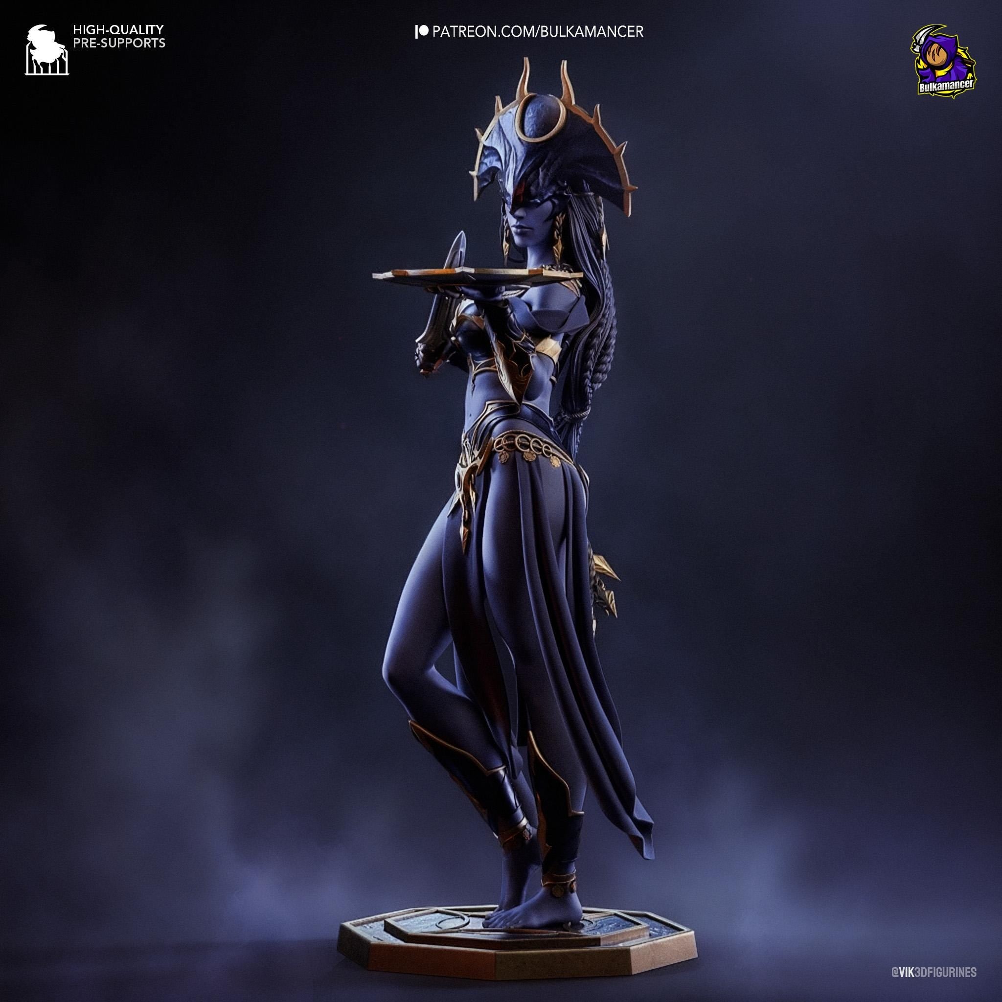 Shar Statue: Inspired of Baldur's Gate 3, Mistress of Loss Resin Figure