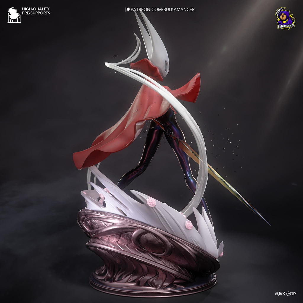 Hornet Inspired Statue: Hollow Knight Fan Made Collectible with Red Cape
