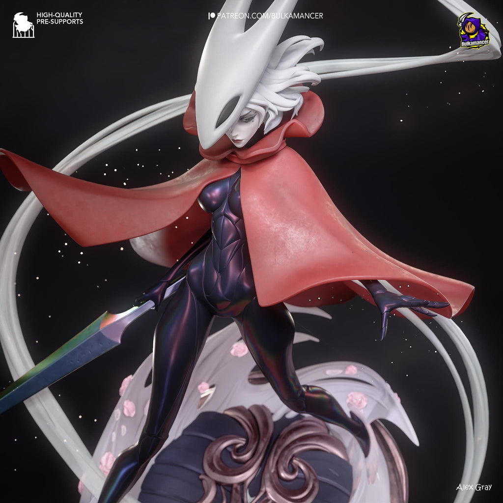 Hornet Inspired Statue: Hollow Knight Fan Made Collectible with Red Cape