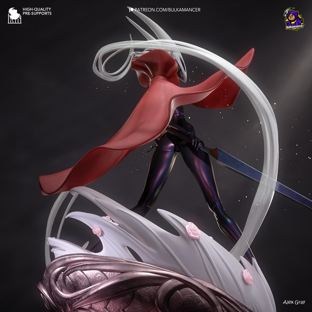 Hornet Inspired Statue: Hollow Knight Fan Made Collectible with Red Cape
