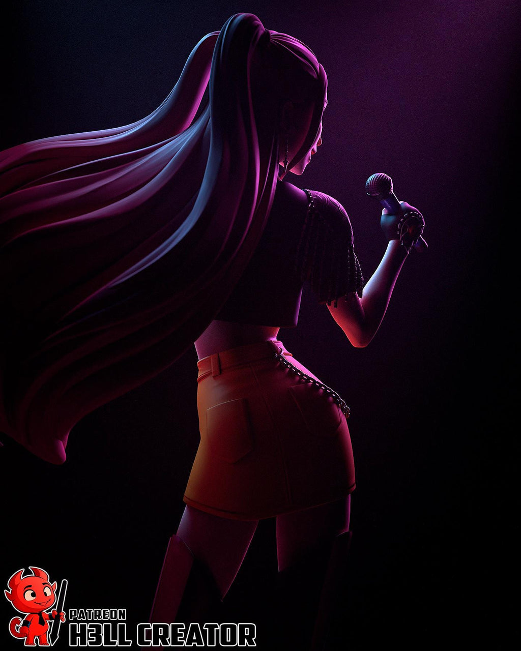 K-Pop Idol Diorama: Hand-Painted Resin Statue Set - Zoey, Rumi, Mira