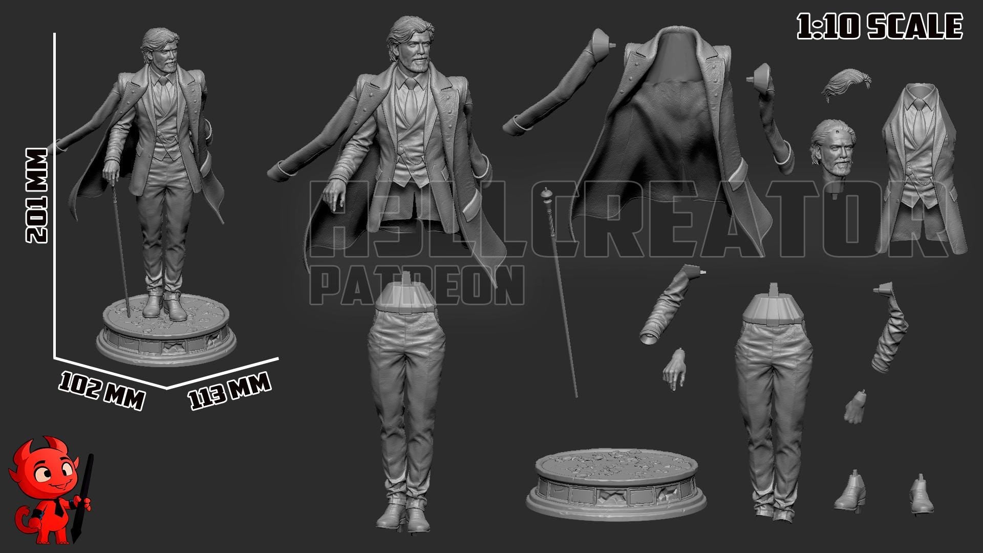 Renoir Inspired Statue: Expedition 33 Hand-Painted Resin Collectible