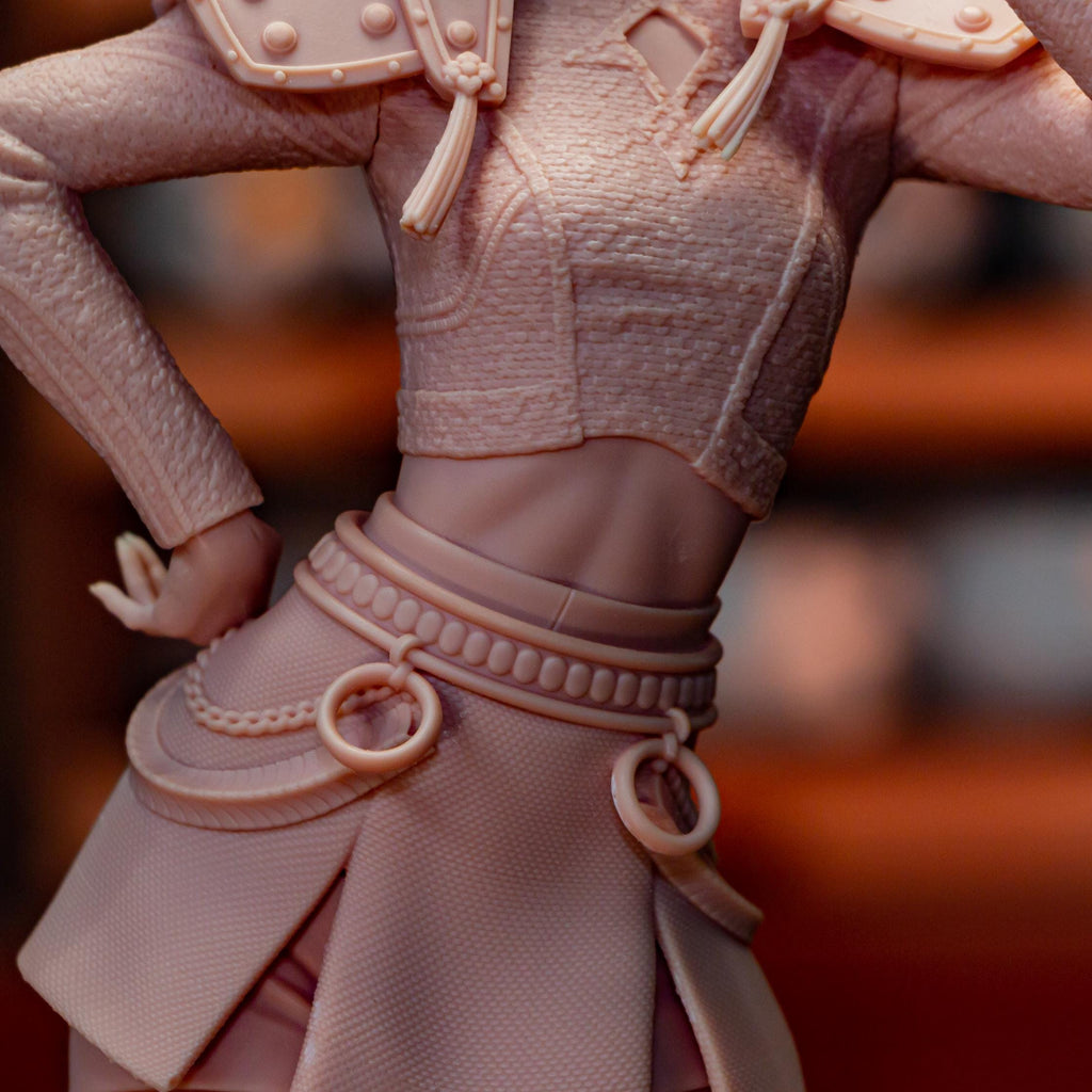 Kpop Spirit Hunter Zoey Resin Statue: Hand-Painted Fan Art Huntrix Kpop Collectible